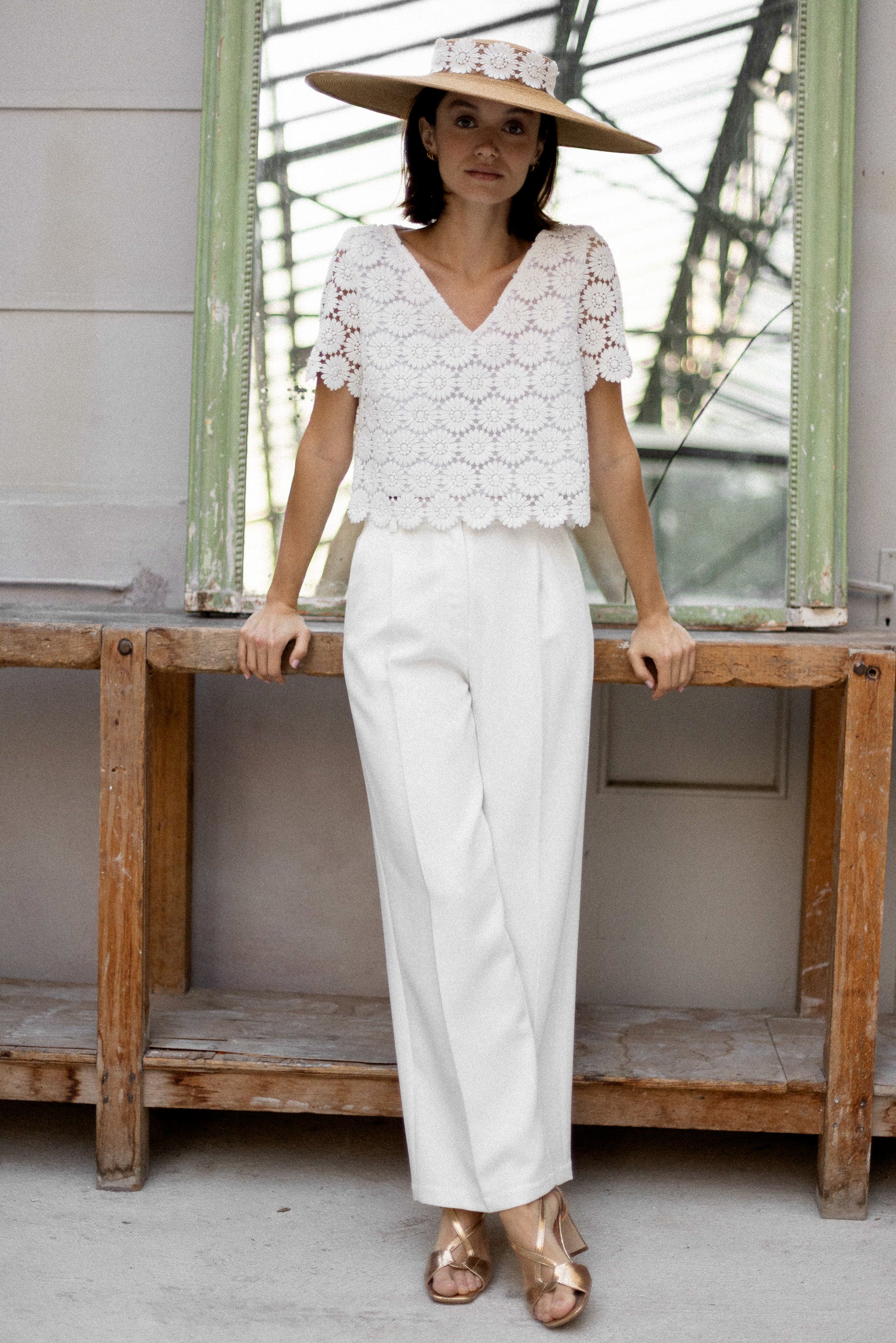 Pantalon à pinces mariée