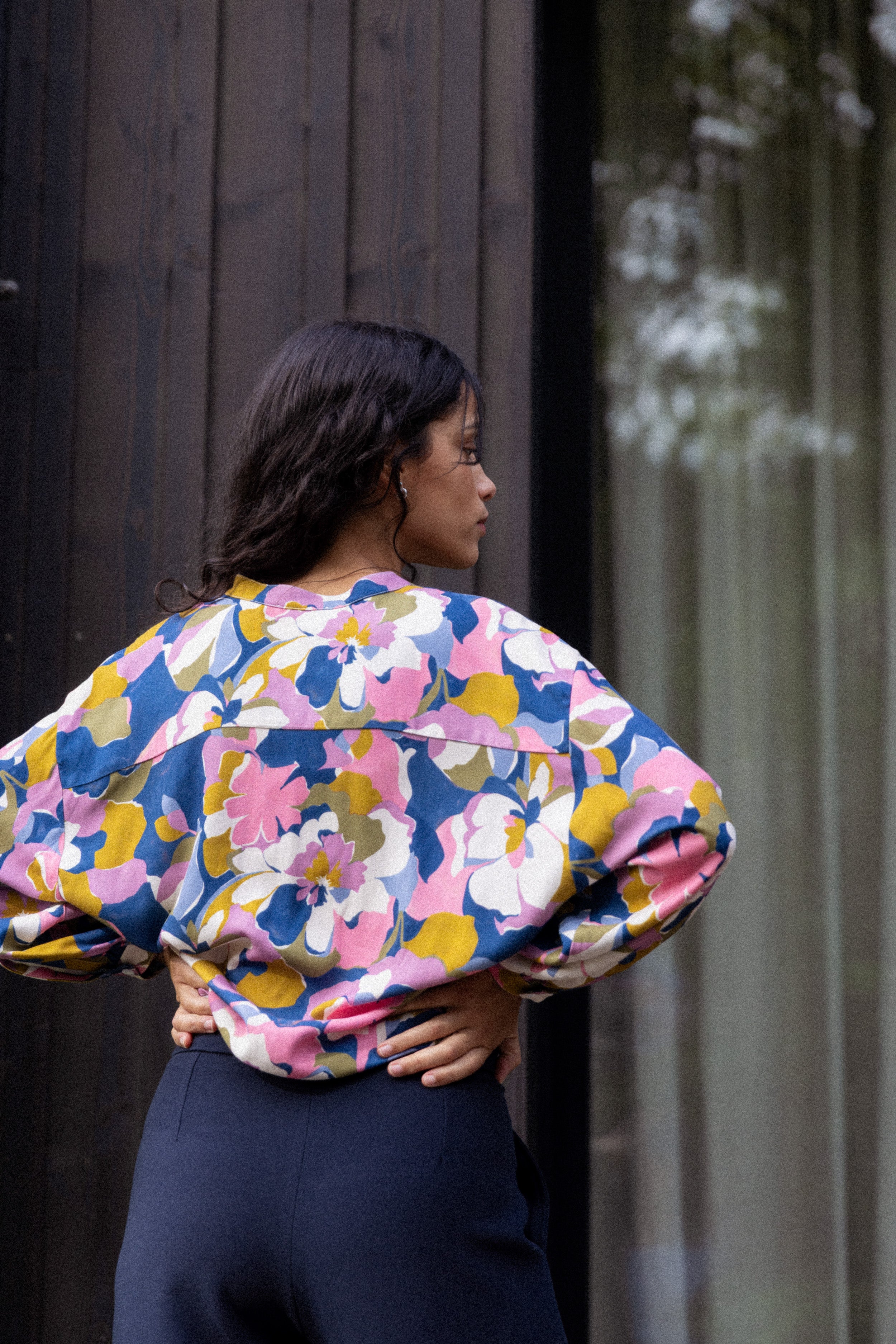 Blouse col mao Rosalie