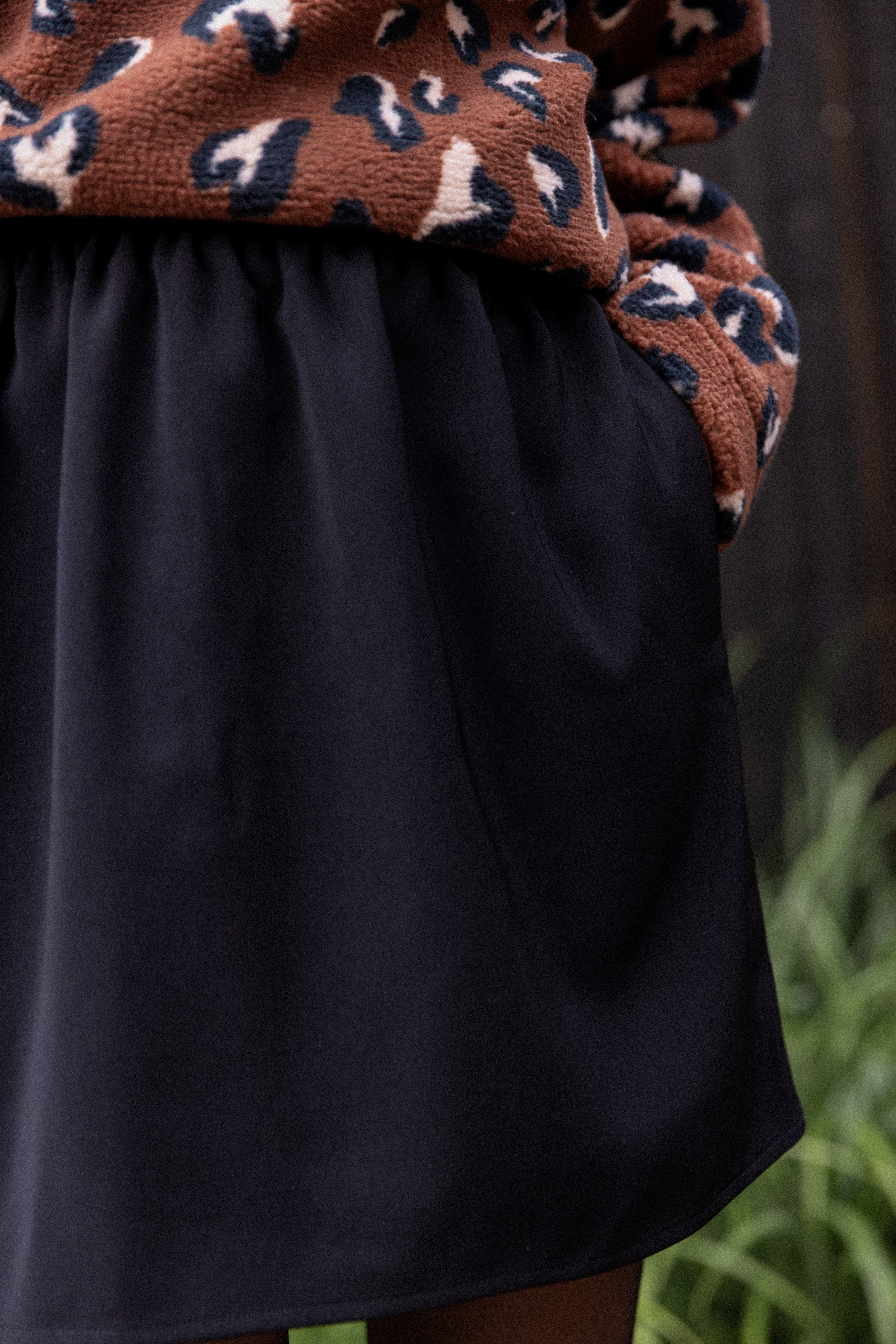 Petite à poches Alexandra charbon