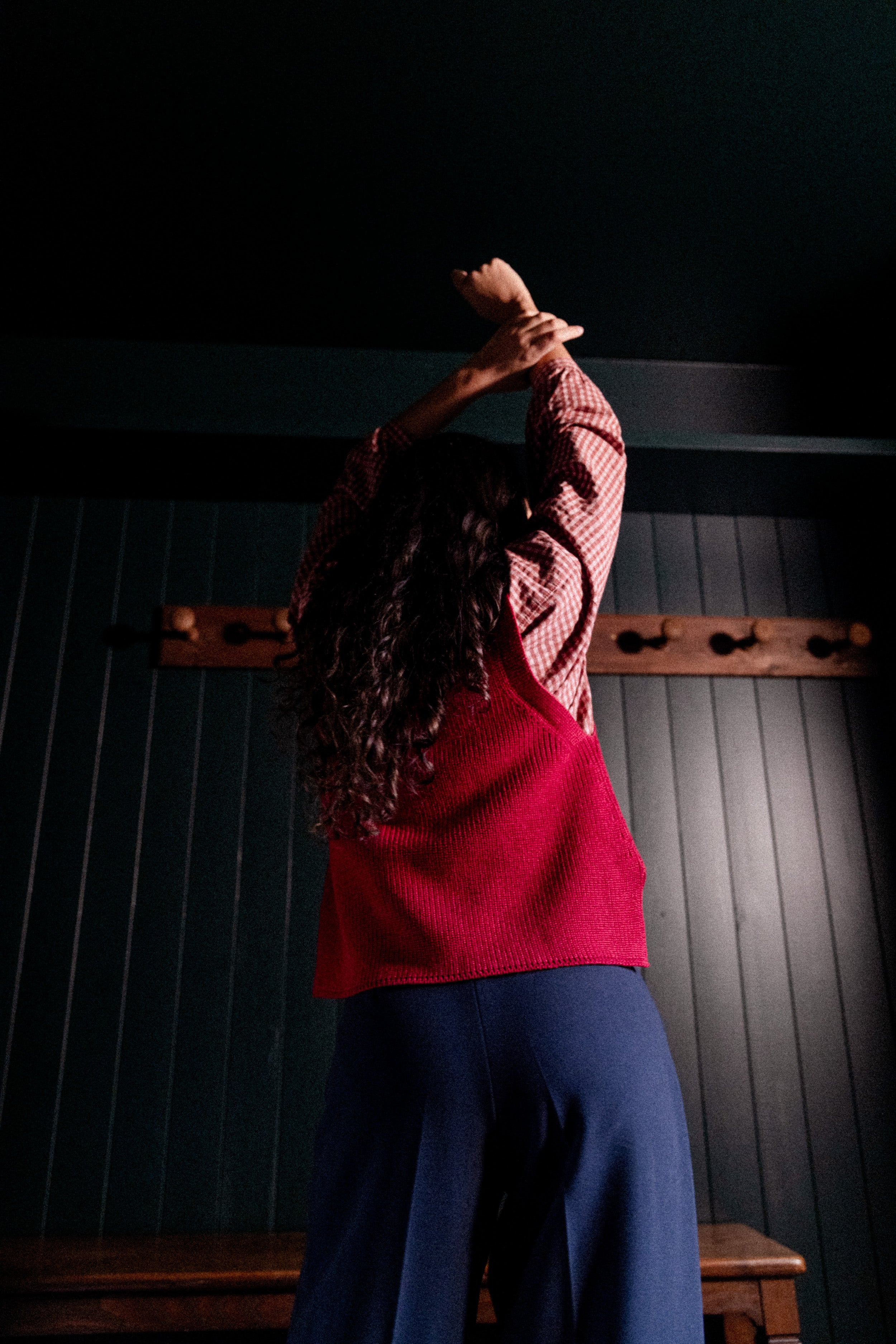 Pantalon Ă  pinces marine