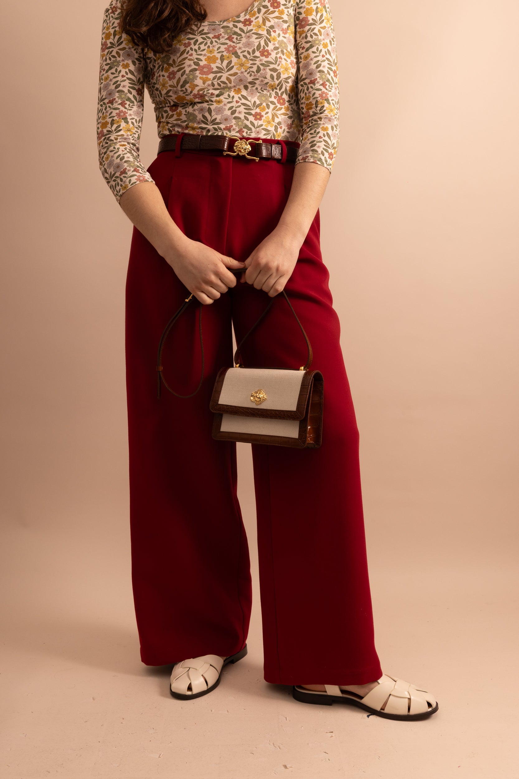 Pantalon Ă pinces Cabernet