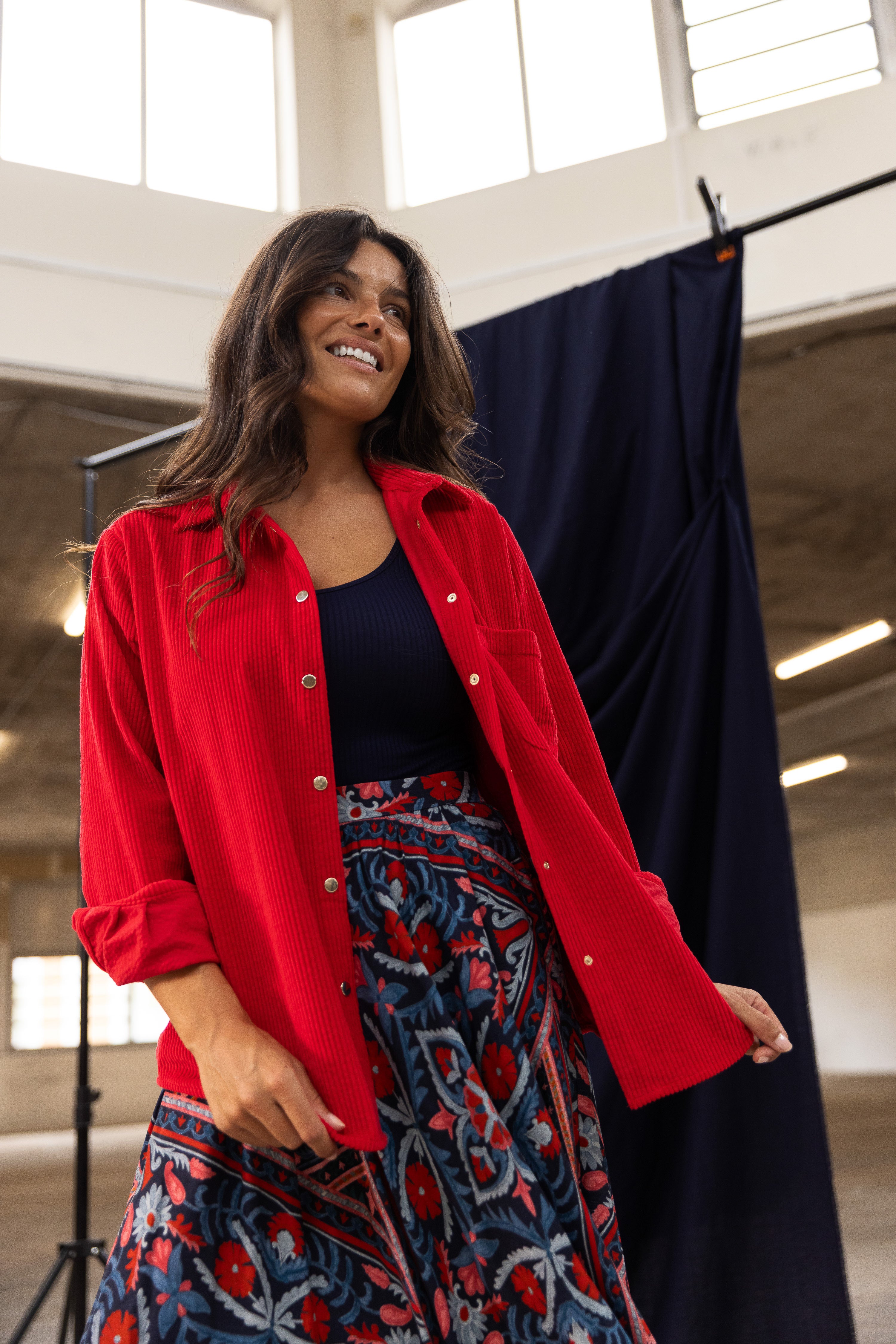 Surchemise coquelicot