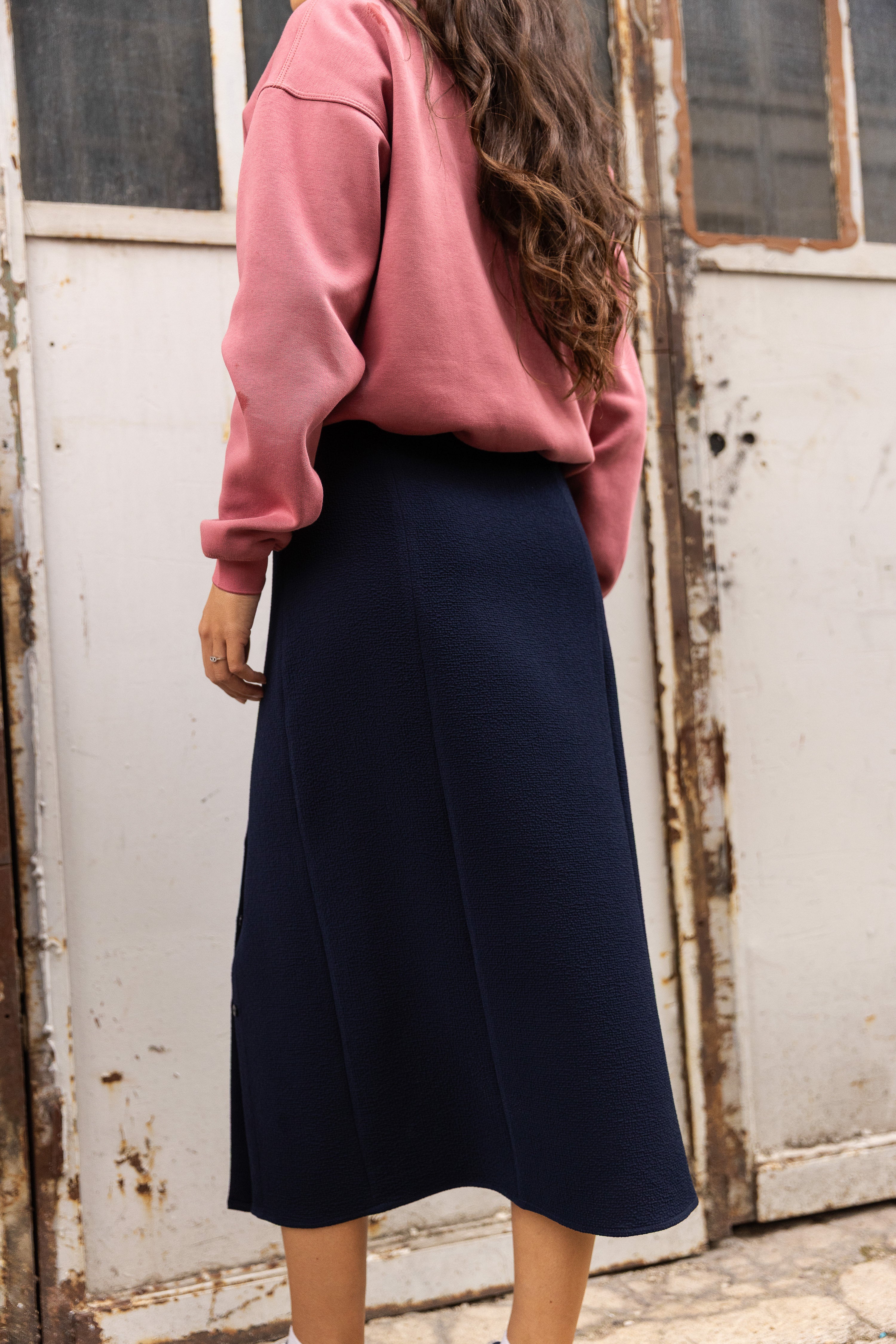 Fendue boutonnée Céleste