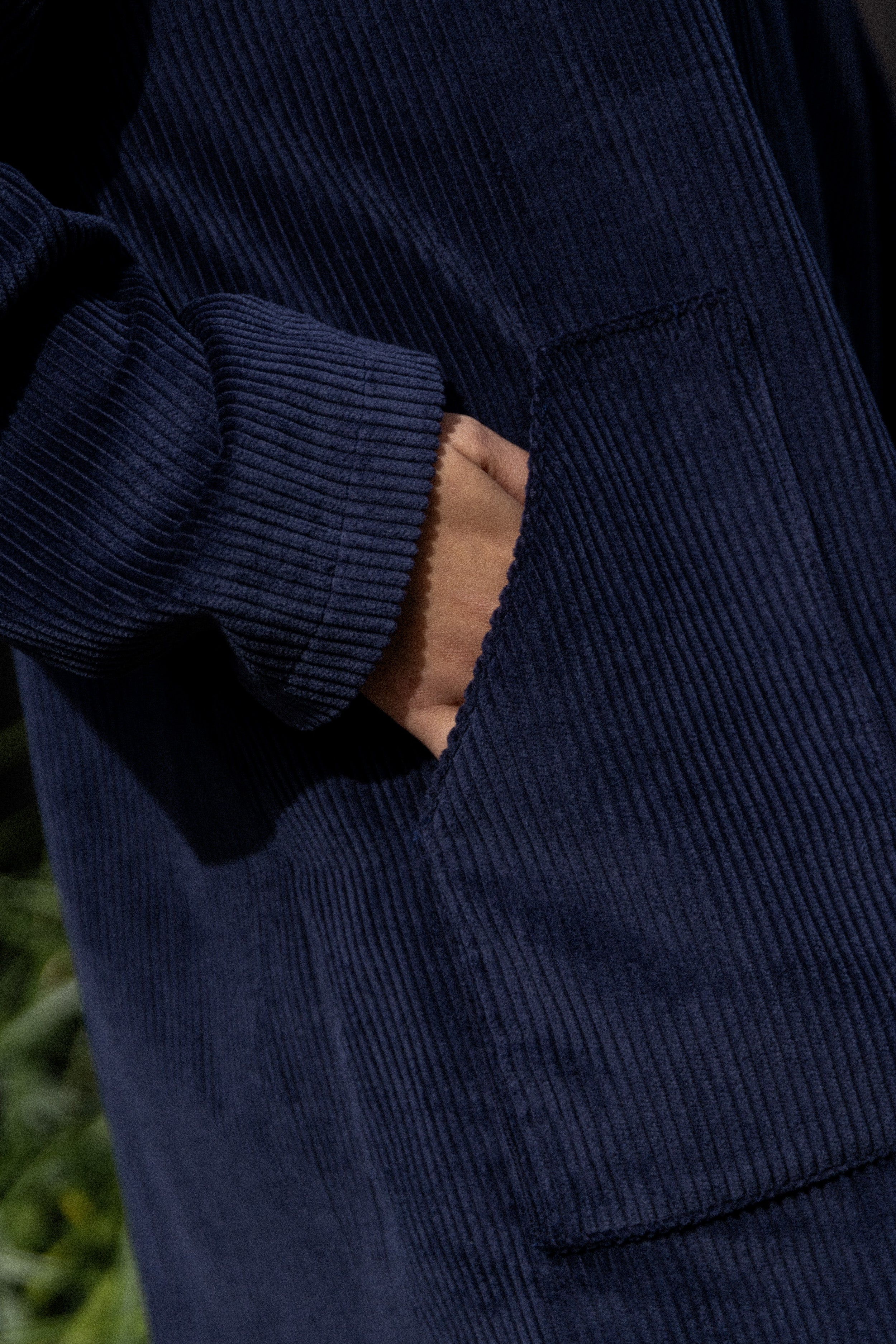 Robe Vareuse velours marine