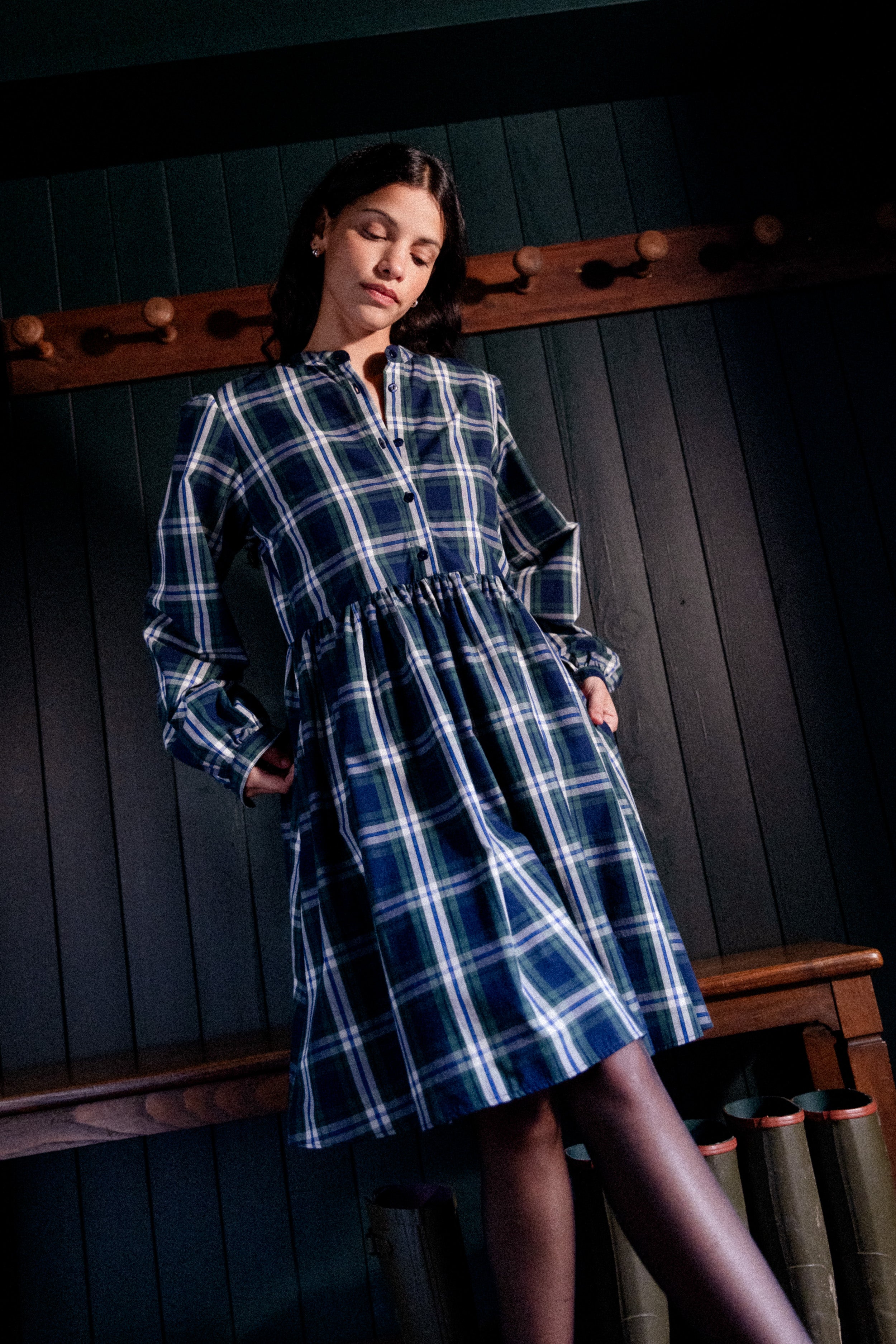 Robe col mao Islay