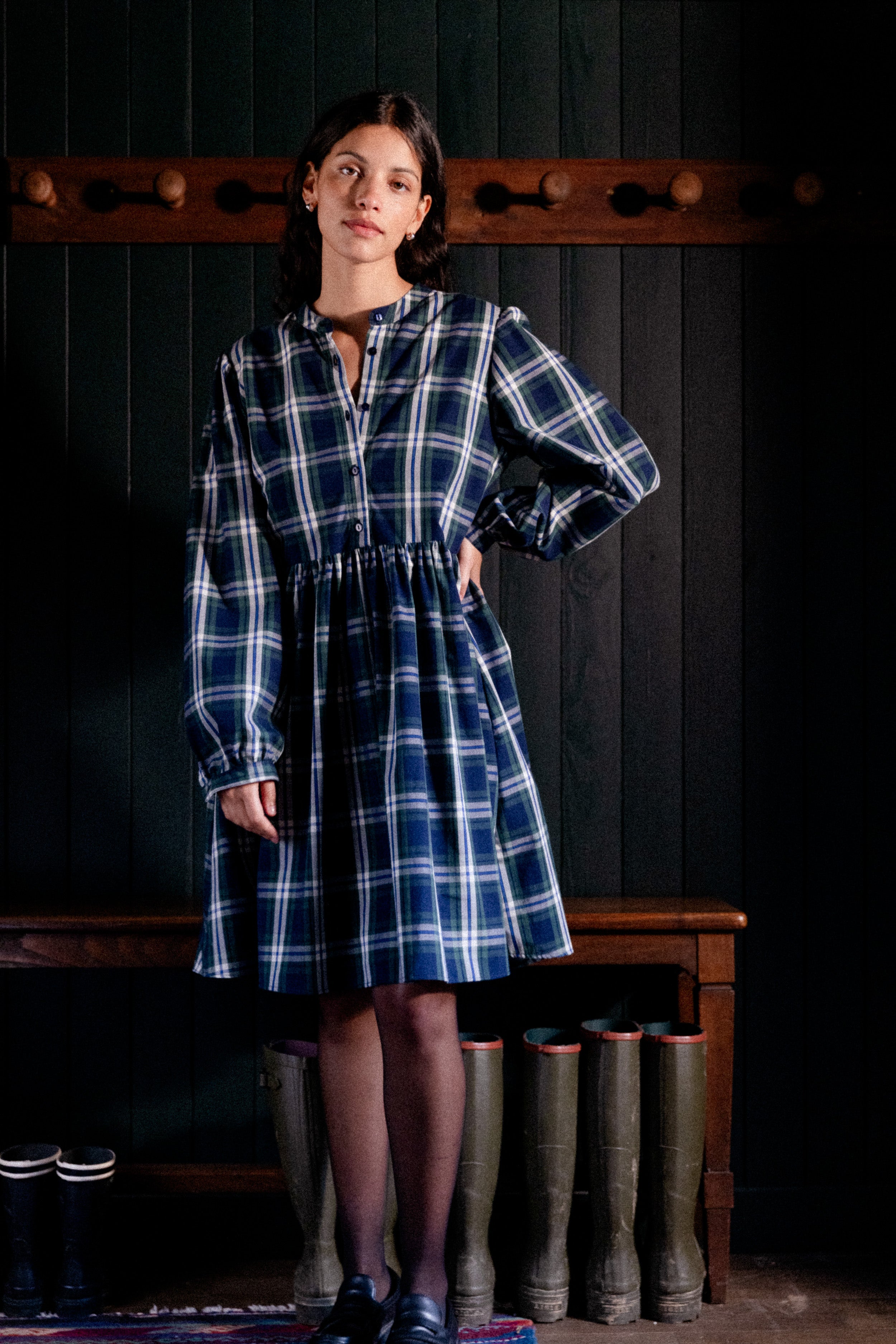Robe col mao Islay