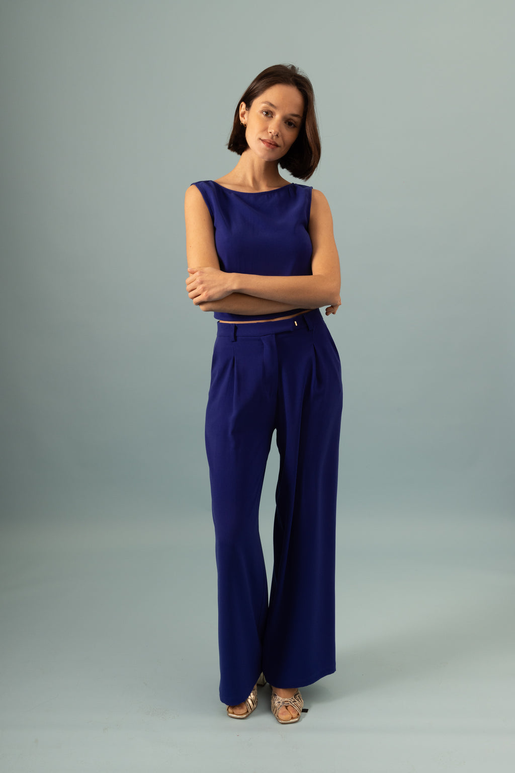 Top Lucie Bleu électrique