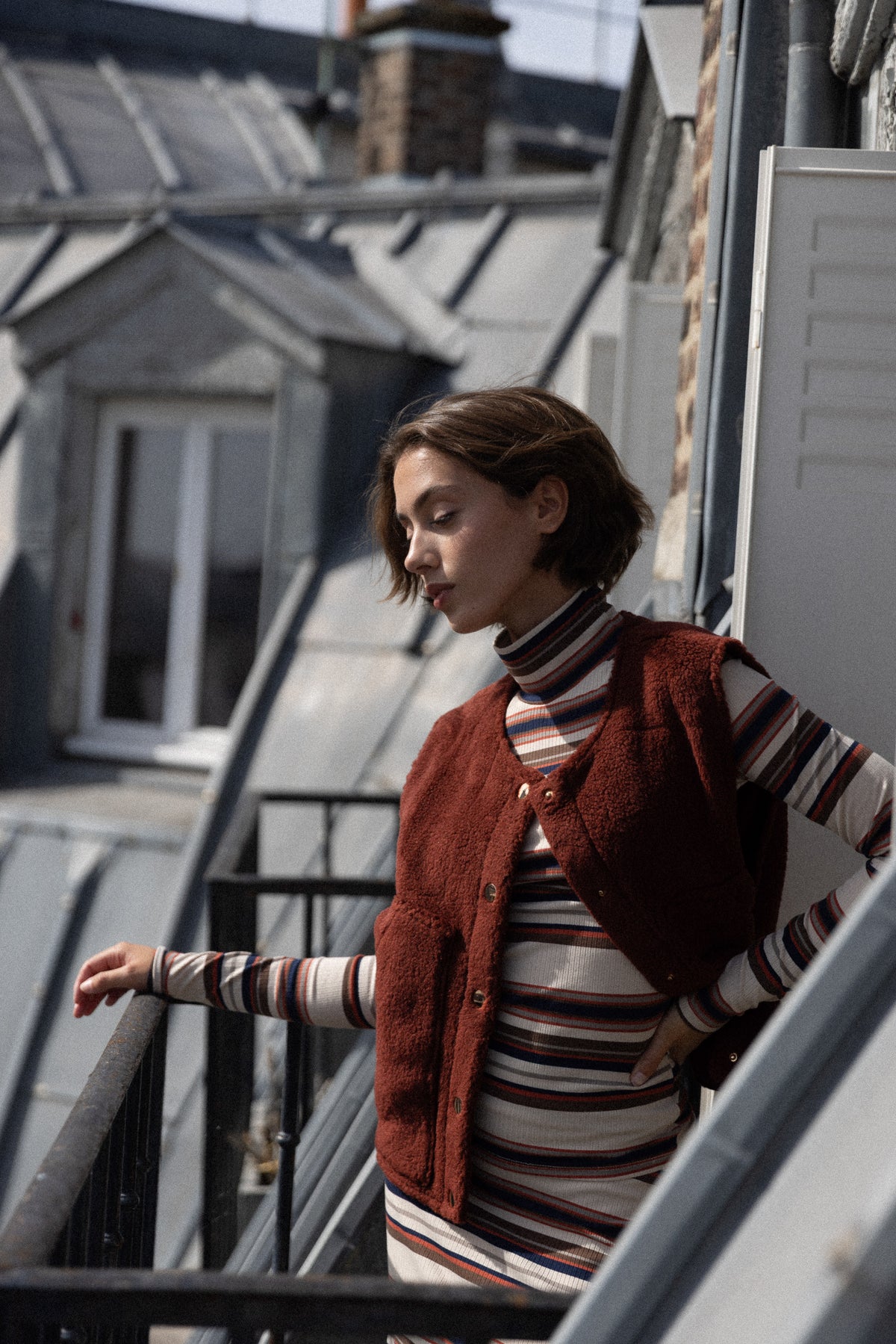 Gilet sans manches Brandy Brown