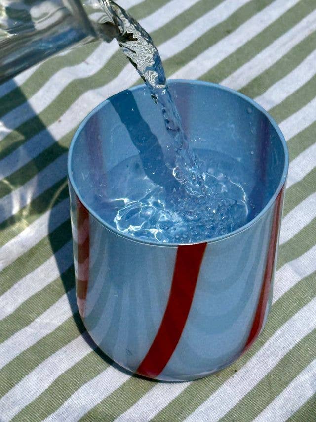 Atina Glassware - Blue and Red