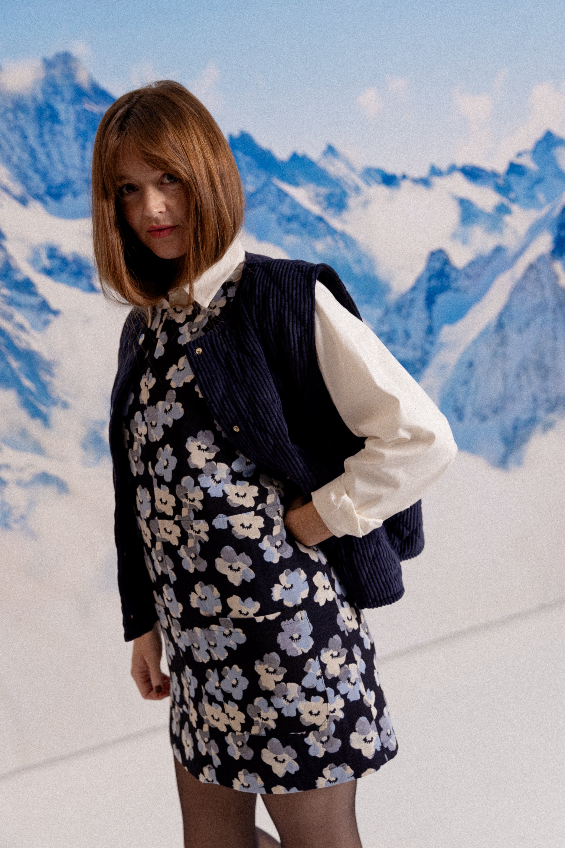 Robe courte sans manche Bloom