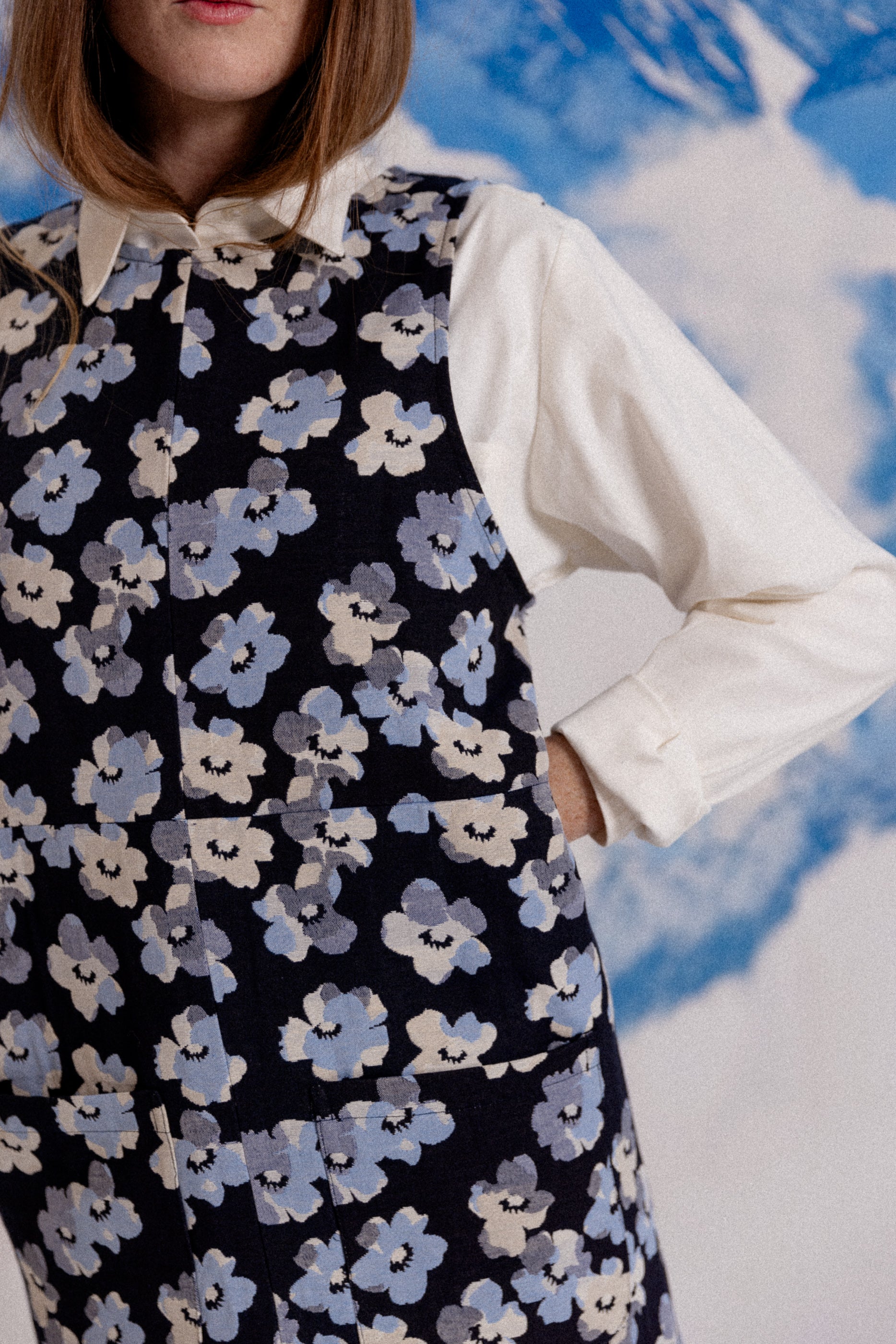 Robe courte sans manche Bloom