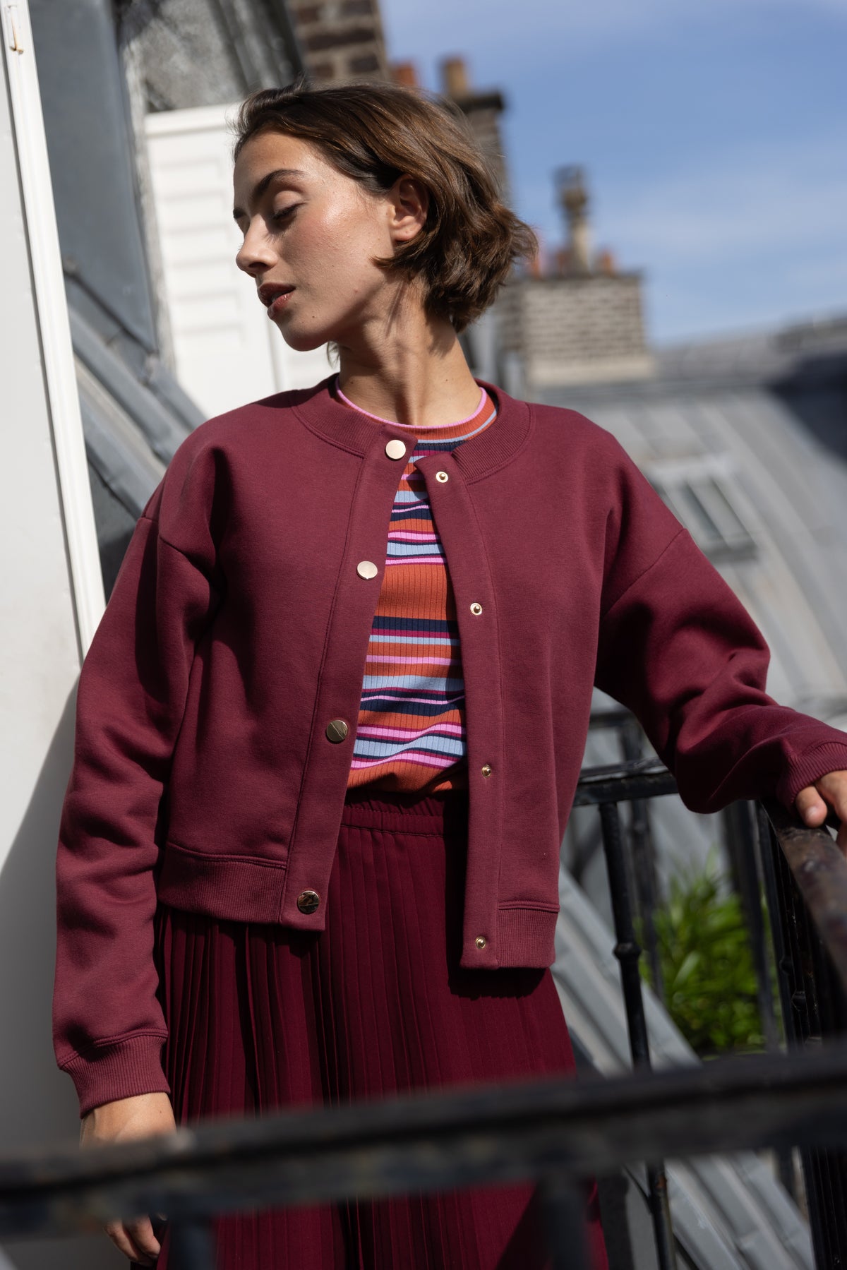 Cardigan bordeaux