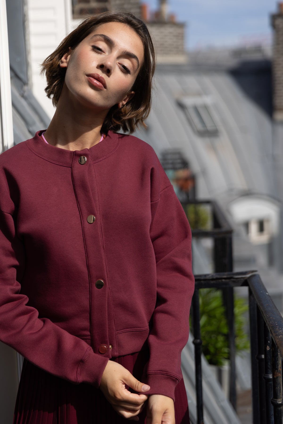 Cardigan bordeaux