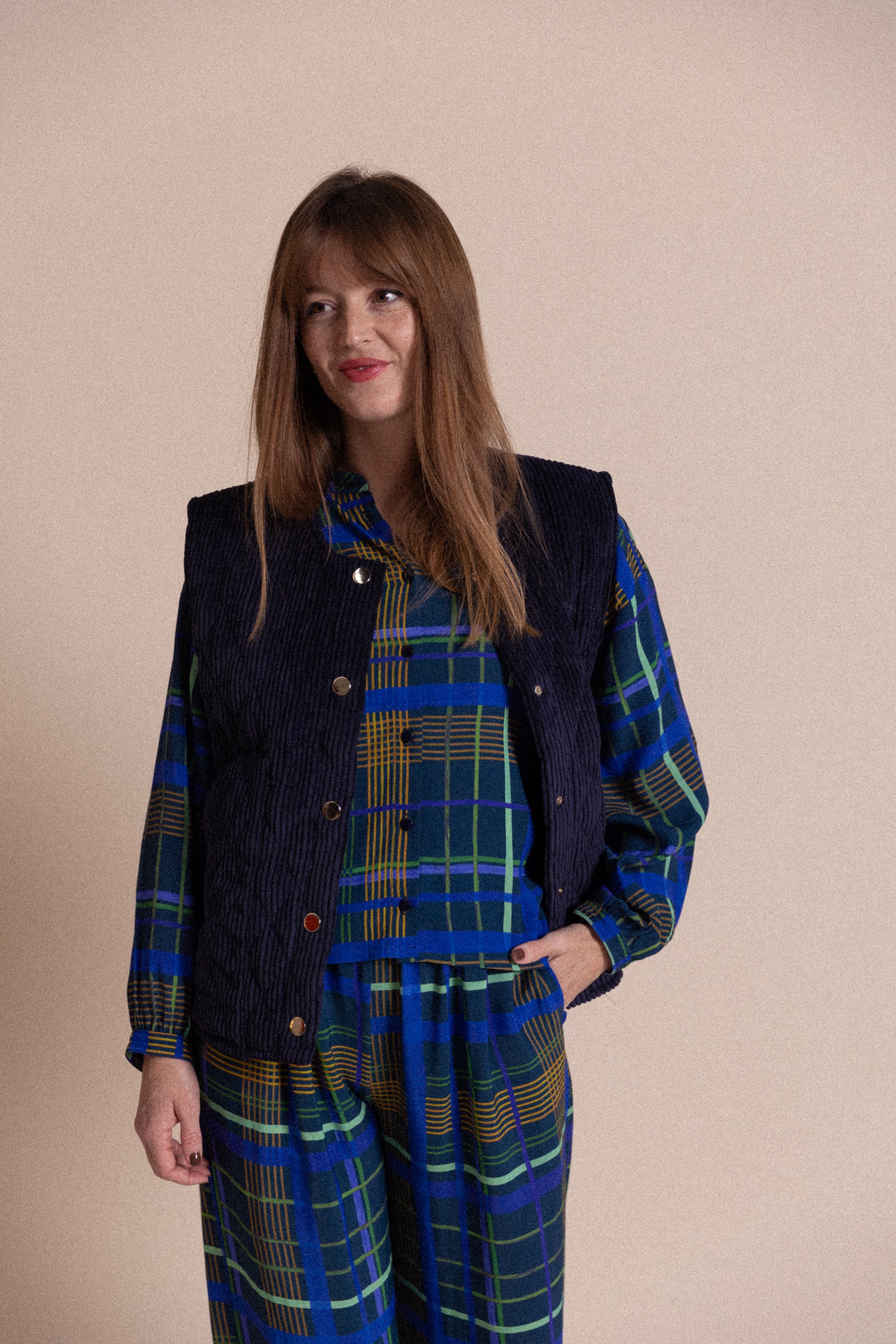 Blouse col mao Barbican