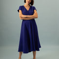 Robe Kimono Invitée Bleu électrique