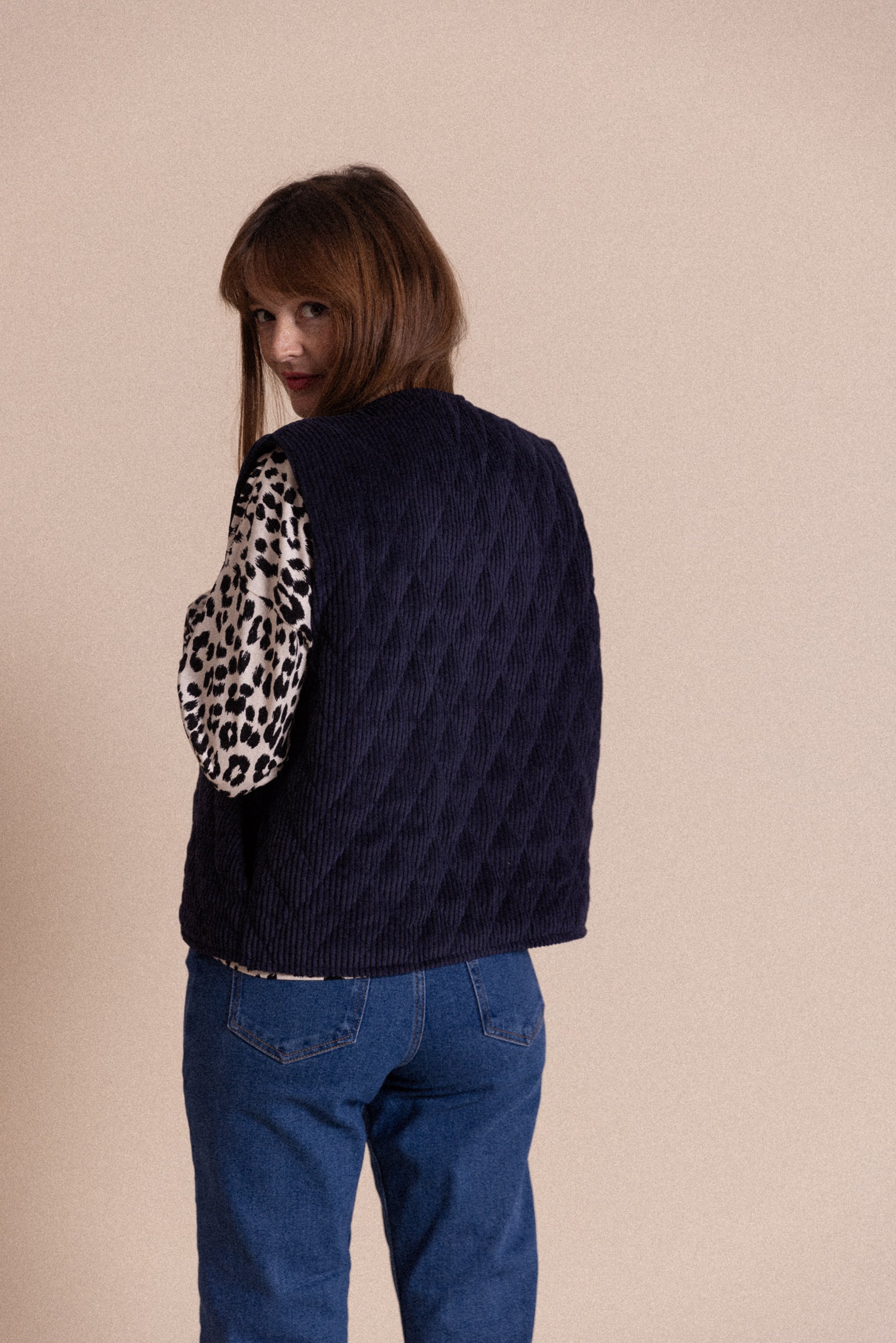 Gilet sans manches Olympia navy