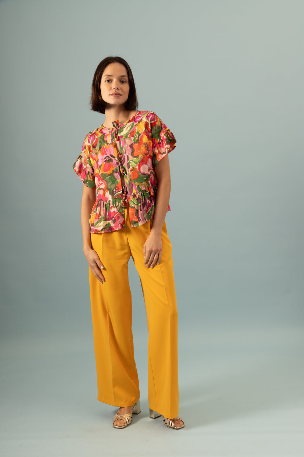 Blouse à lacets Capucine