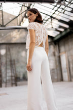 Pantalon ample mariée