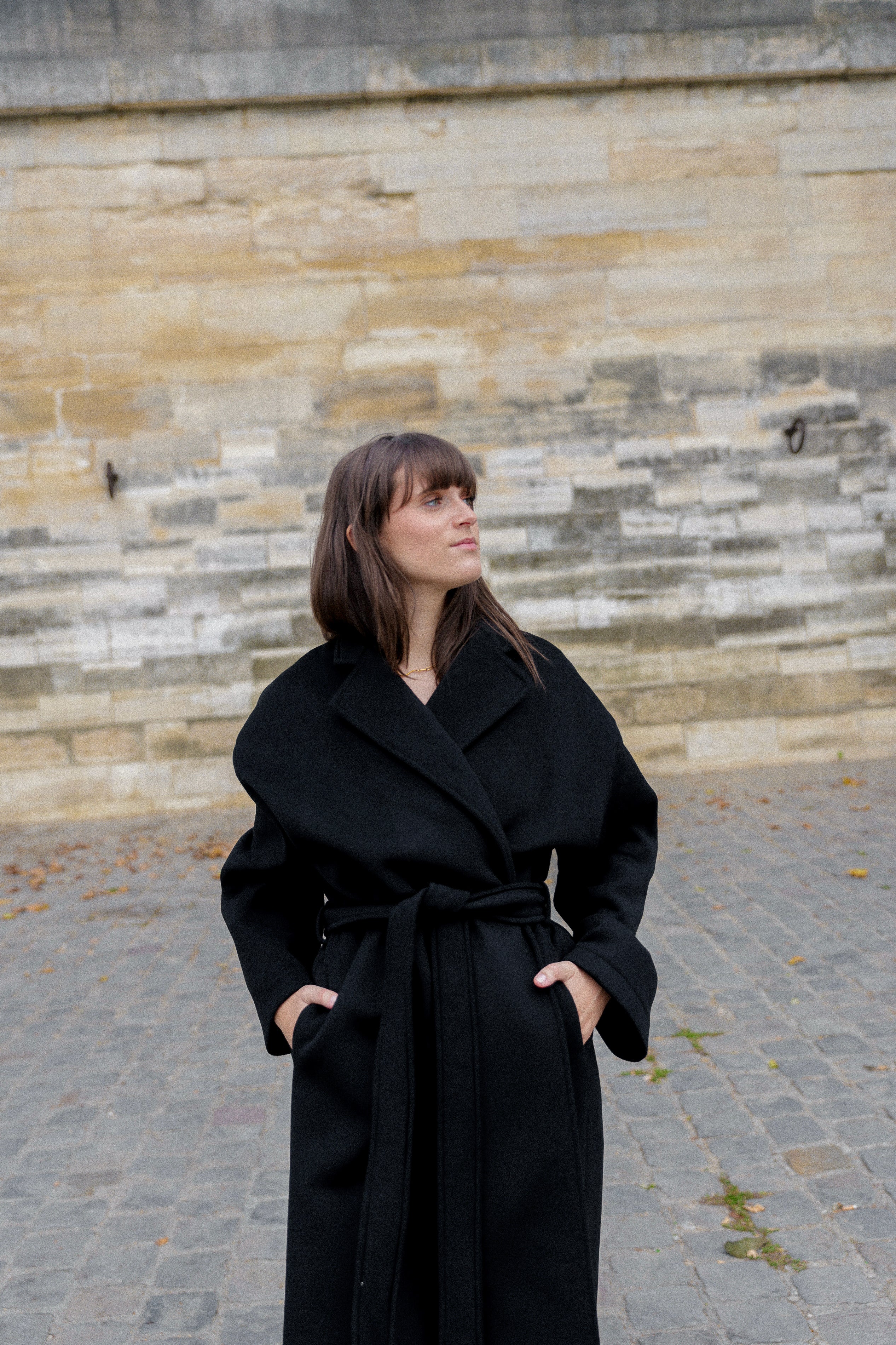 Manteau oversize noir