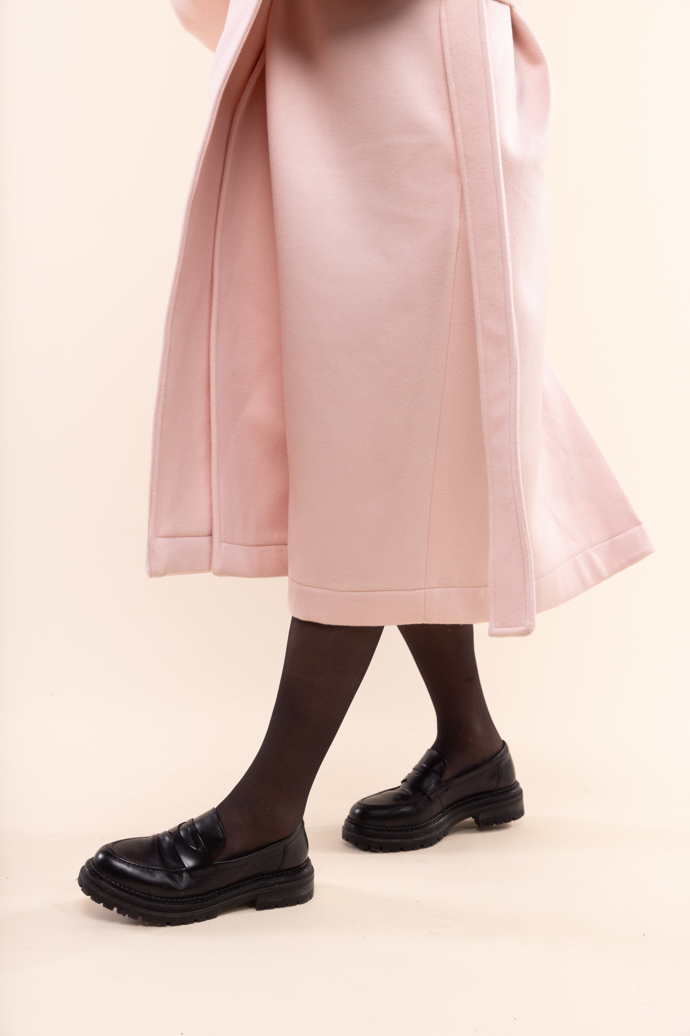Manteau oversize rose