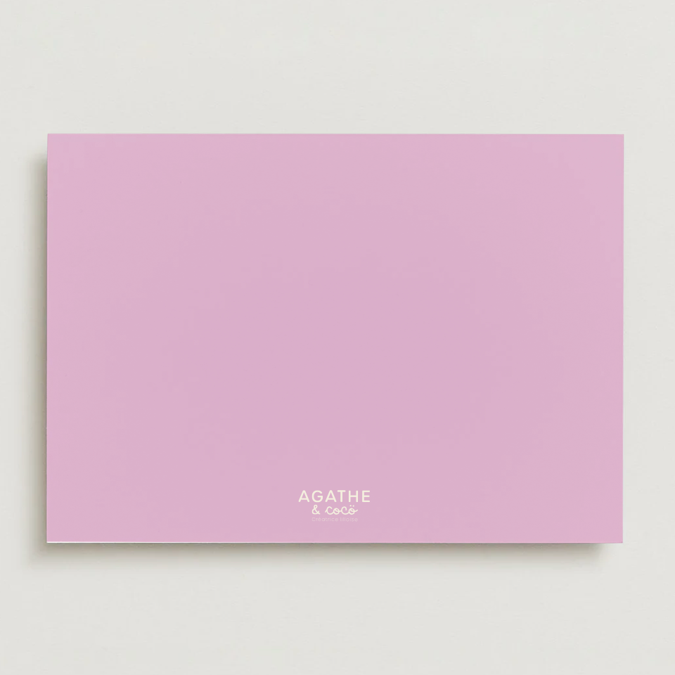 Postcard - Tulip hearts "My dear mother"