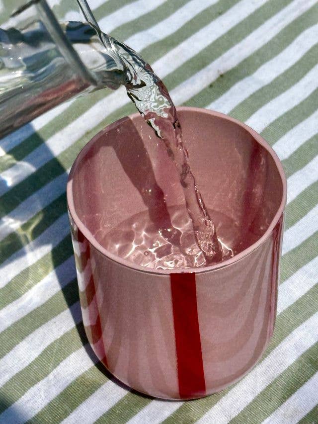 Atina Glassware - Pink and Red