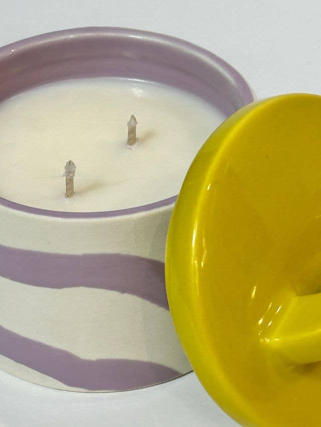 Bougie Pablo Pots - Lotus d'eau et rose