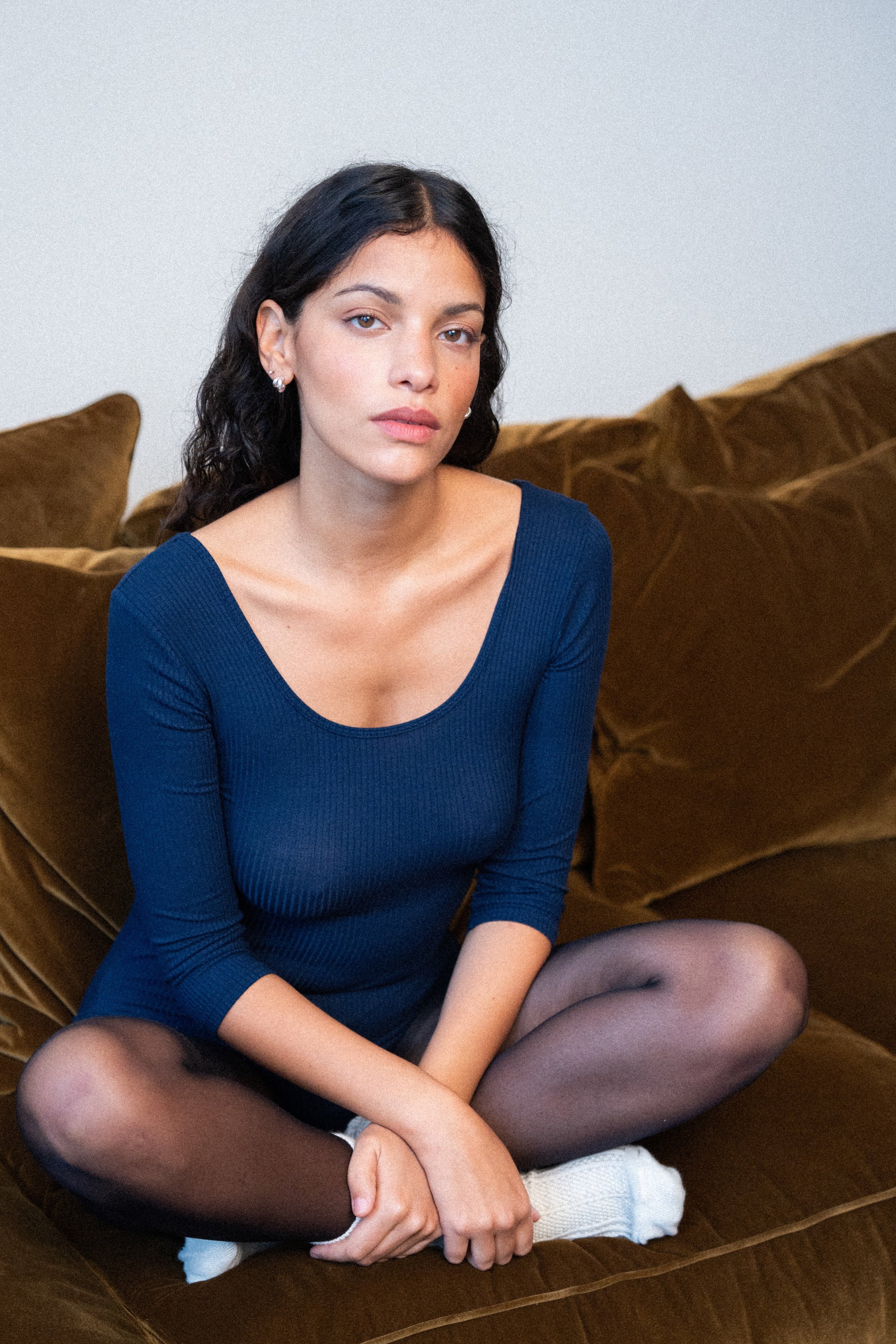 Body col rond marine