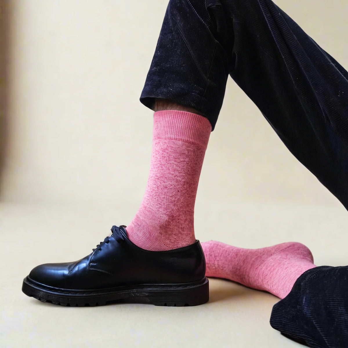 Chaussettes en laine Merinos | Rose