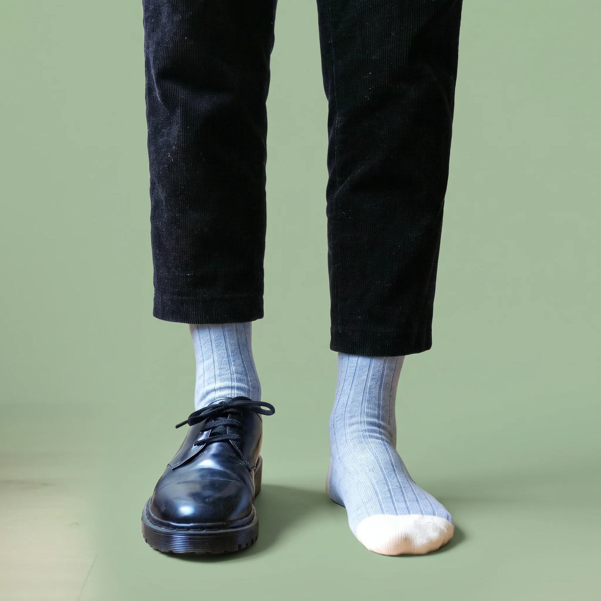 Chaussettes en laine Merinos | Bleues et blanches