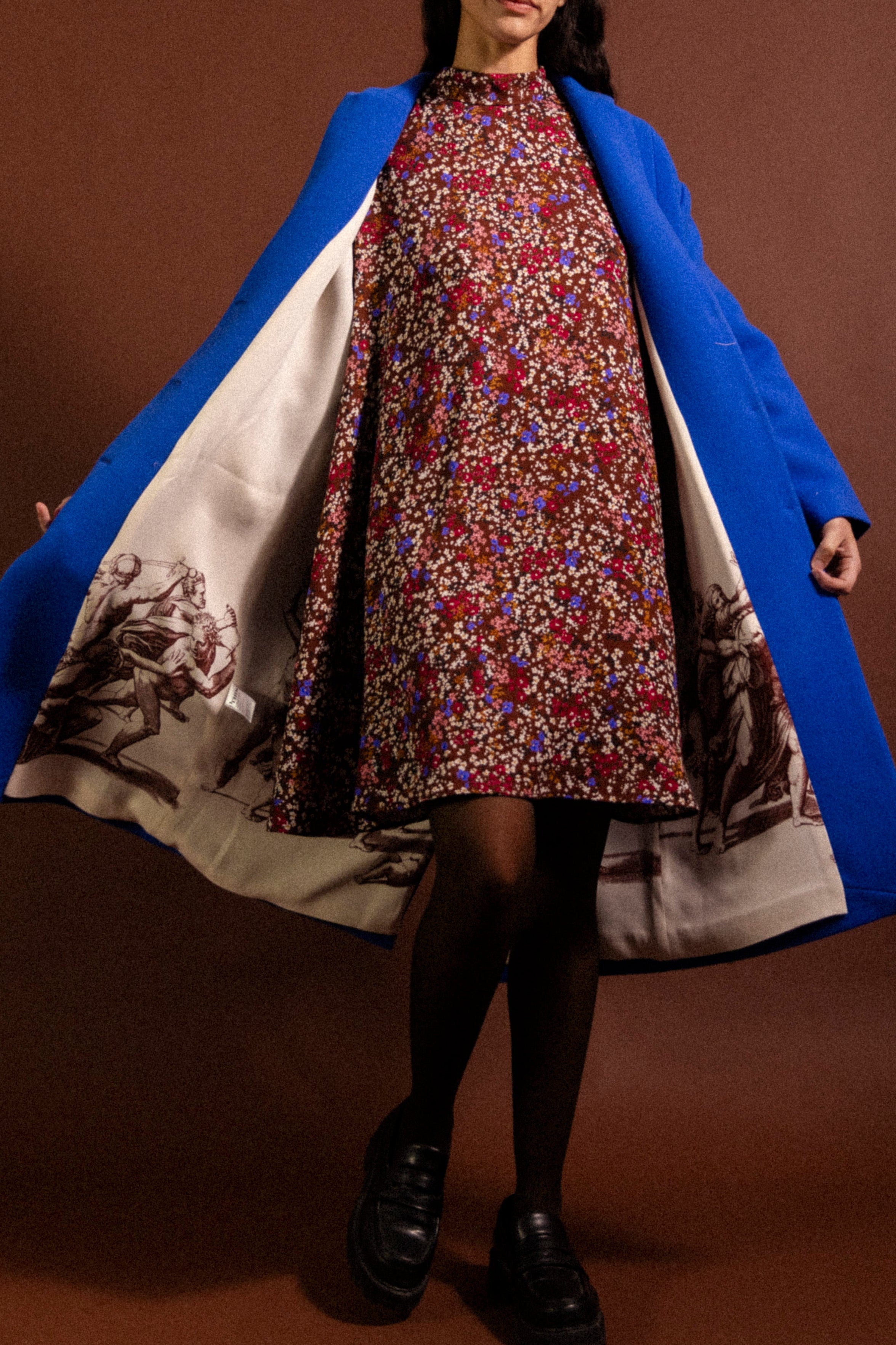 Manteau droit Grand Bleu