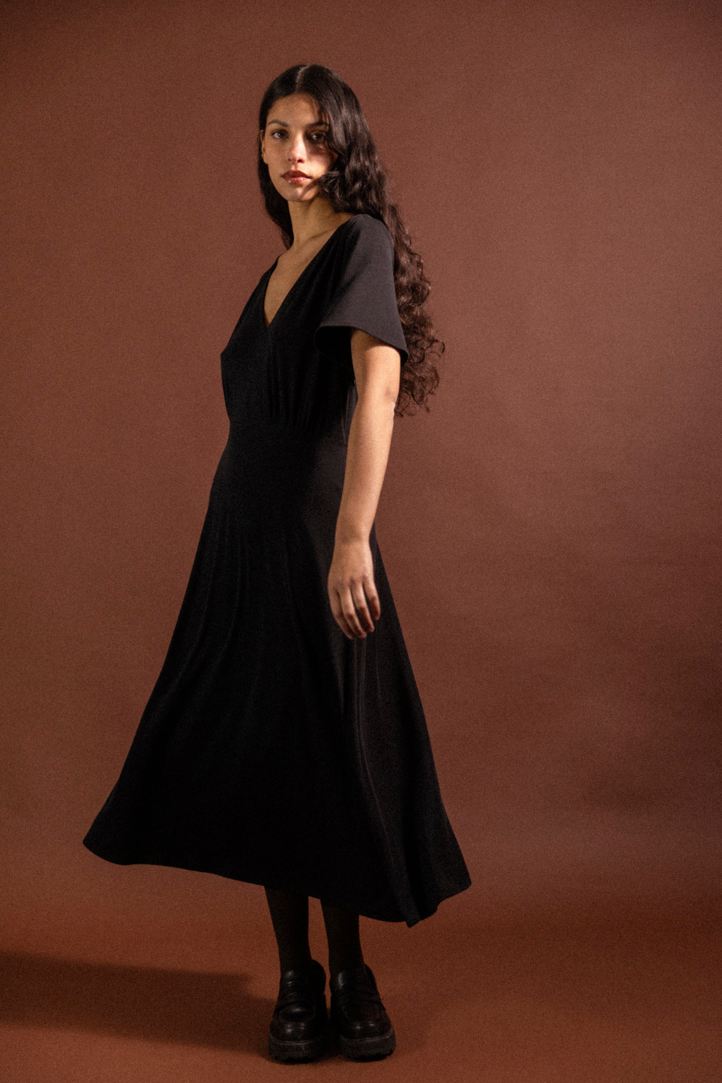 Robe jersey Beverly noire