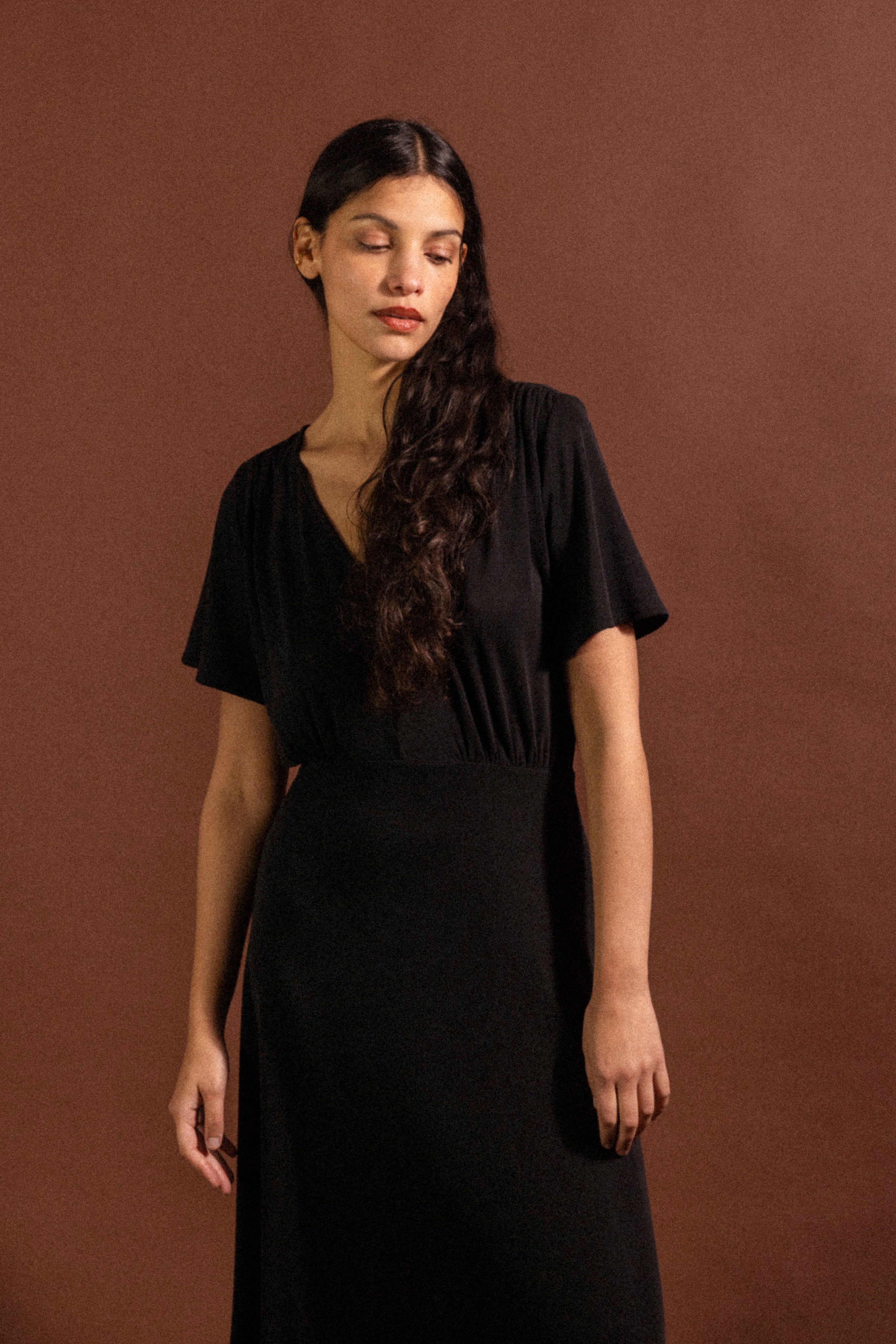 Robe jersey Beverly noire