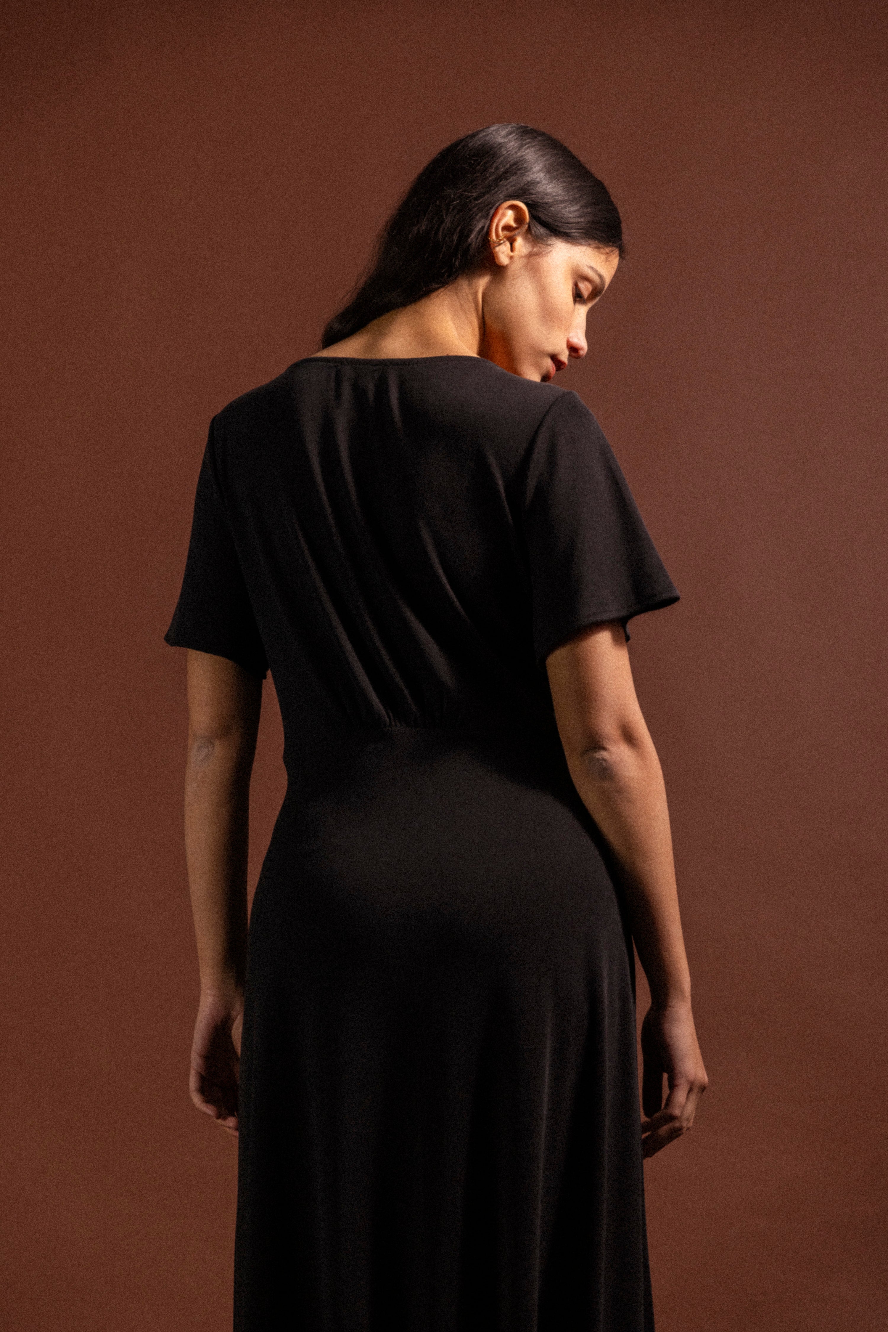 Robe jersey Beverly noire