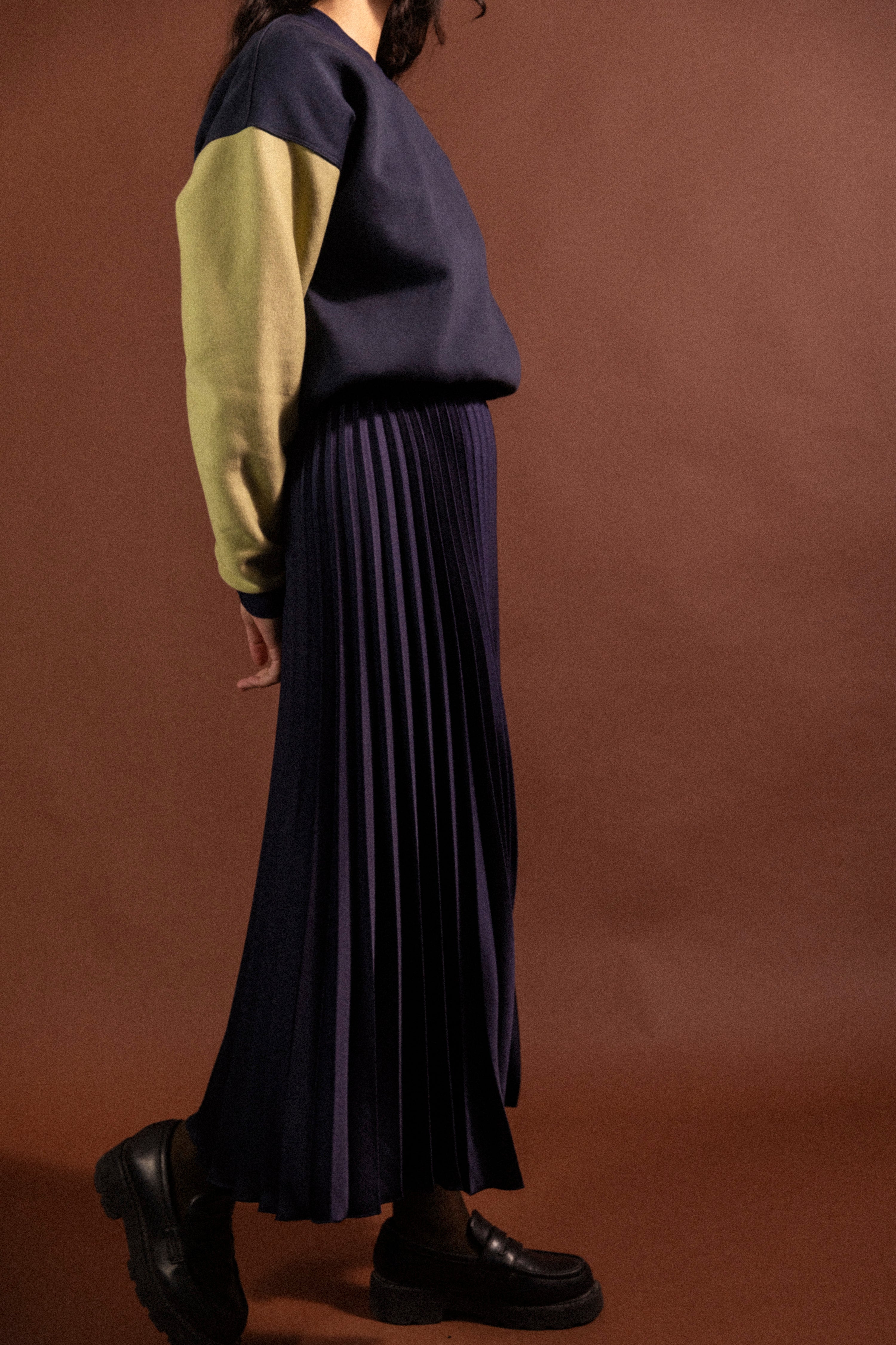 Jupe plissée soleil Abysses