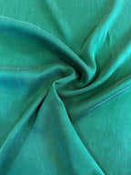 Coupon Soie lavée verte