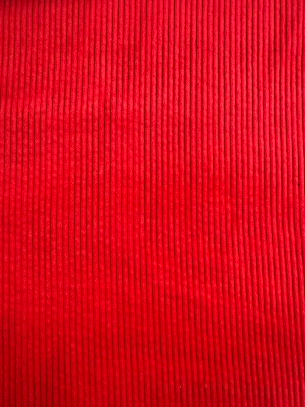 Coupon Velours côtelé coquelicot