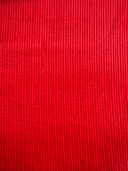 Coupon Velours côtelé coquelicot