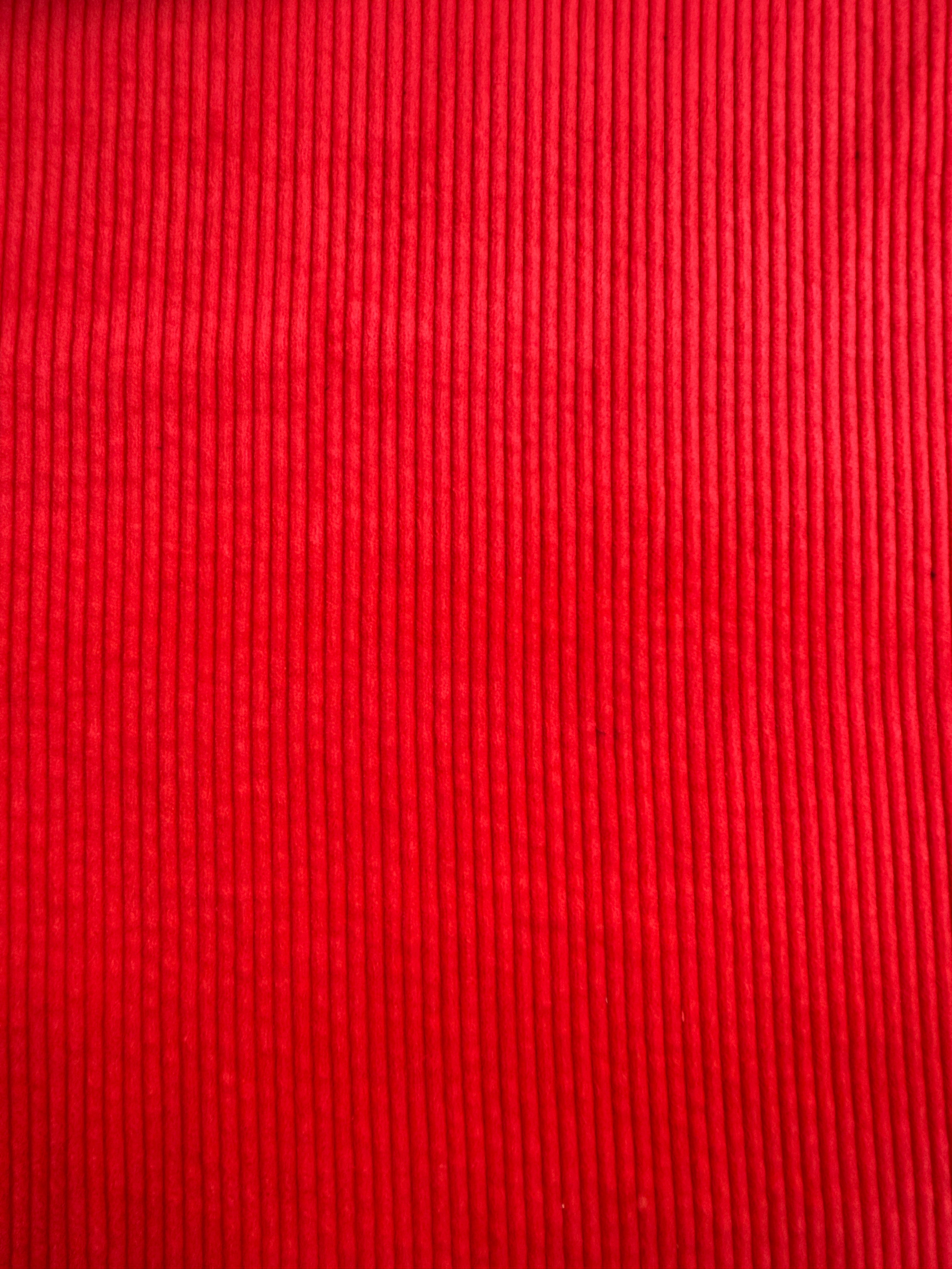 Coupon Velours côtelé coquelicot