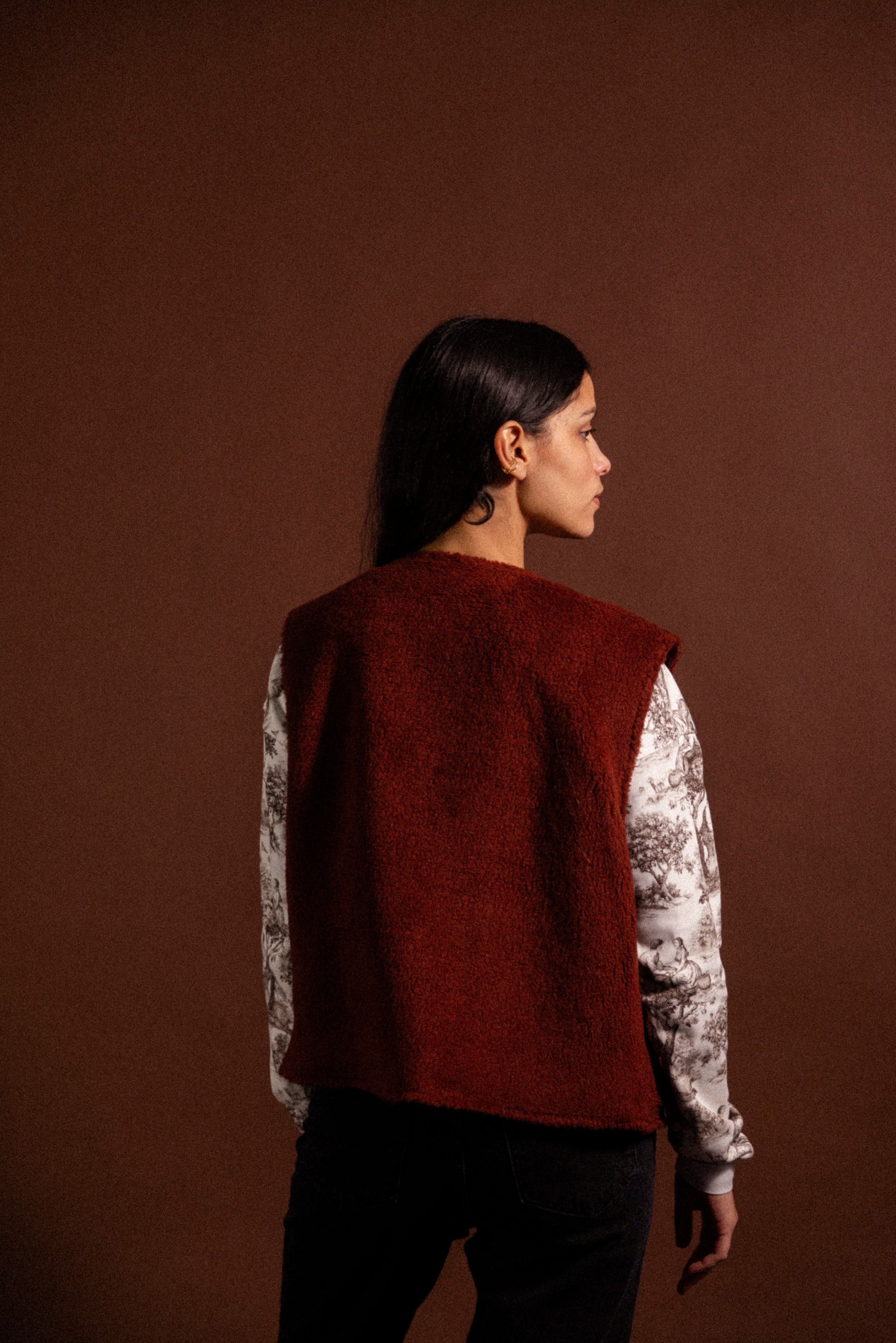 Gilet sans manches Brandy Brown