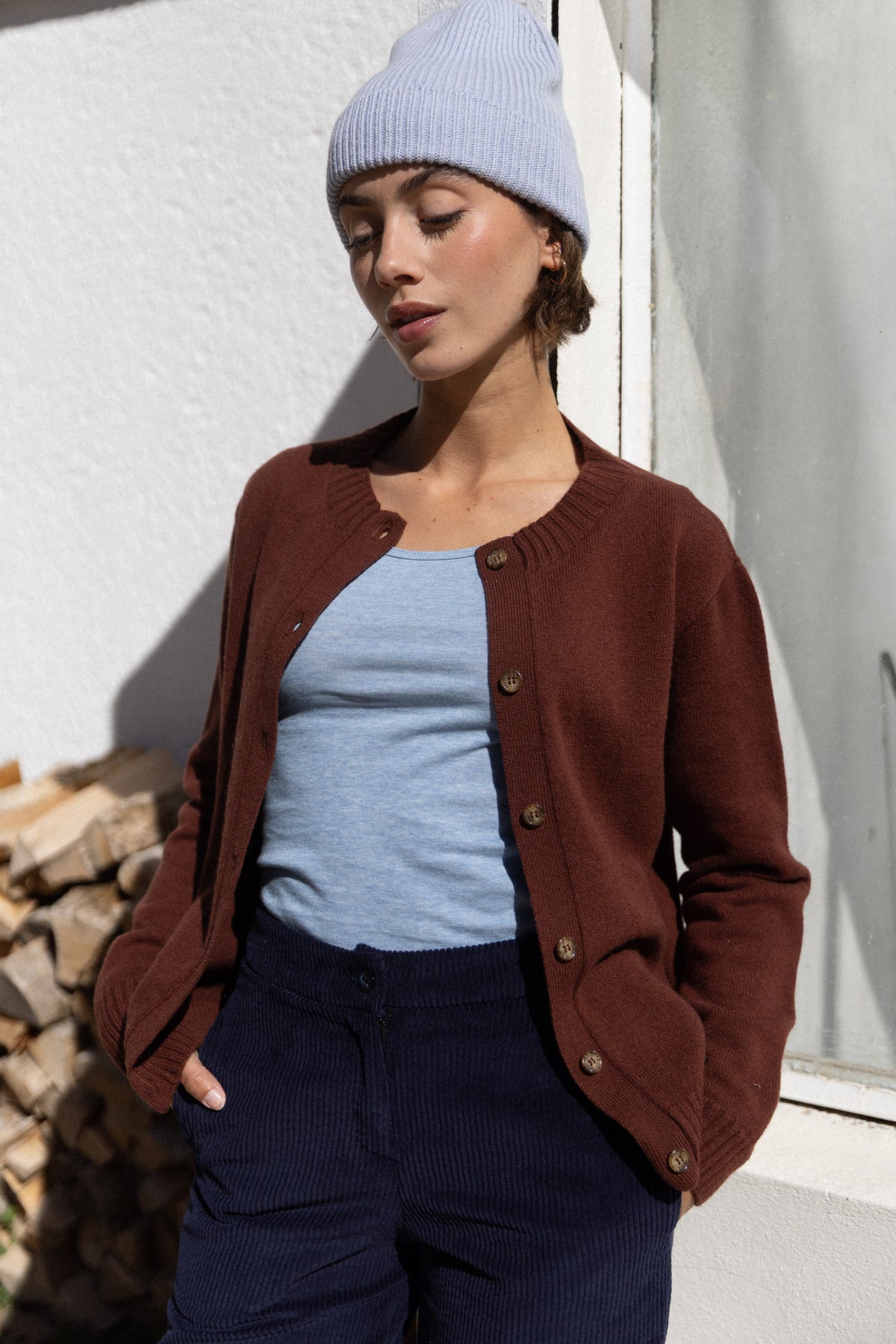 Sous pull col rond nuage