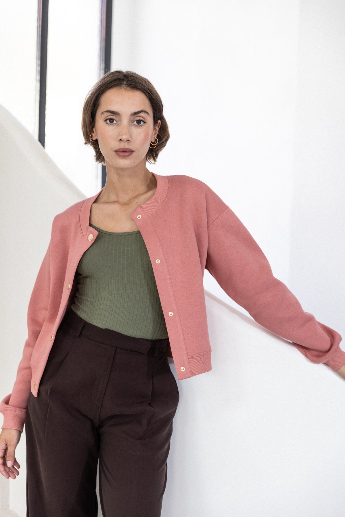 Cardigan Bois de Rose