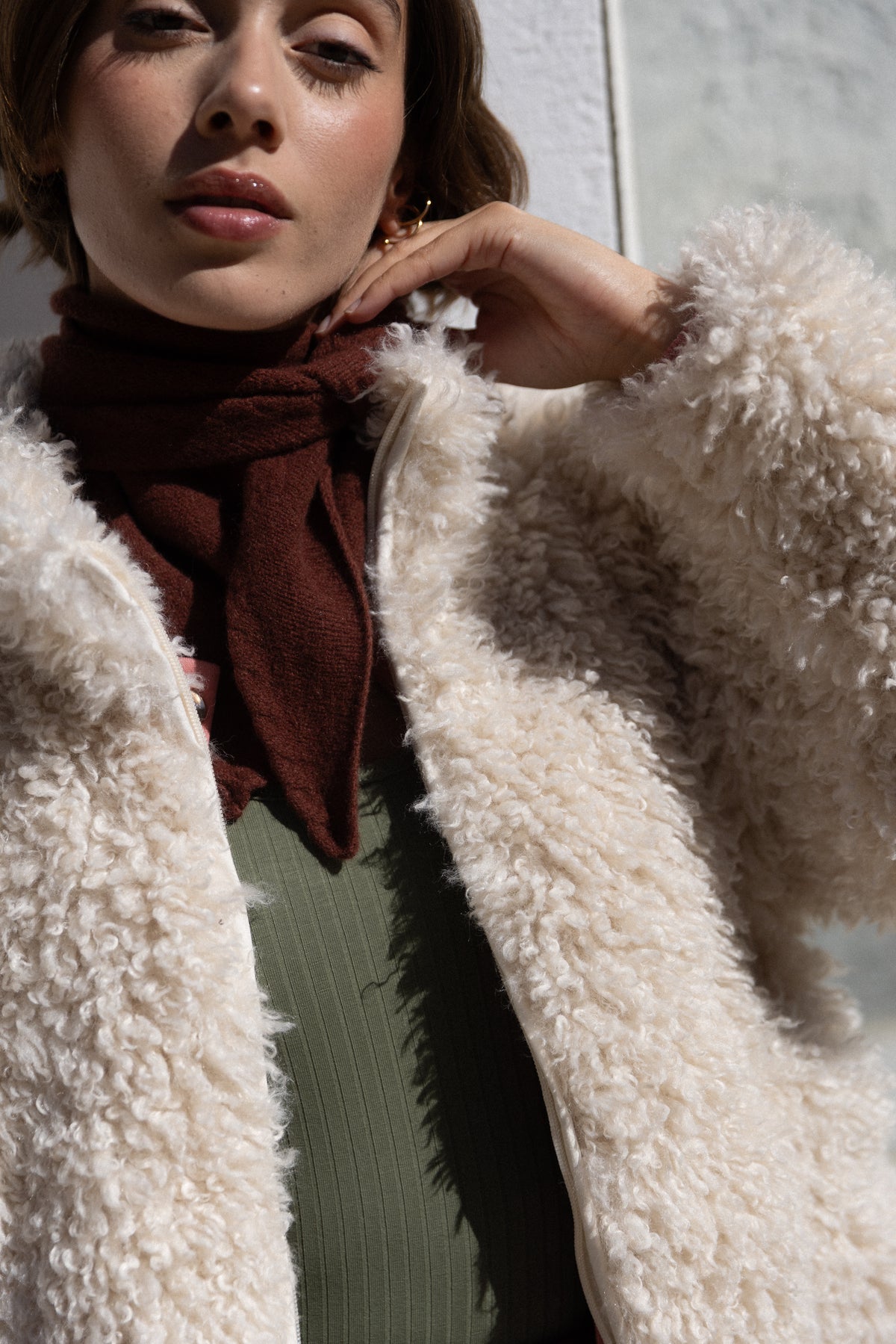 Foulard maille Choco