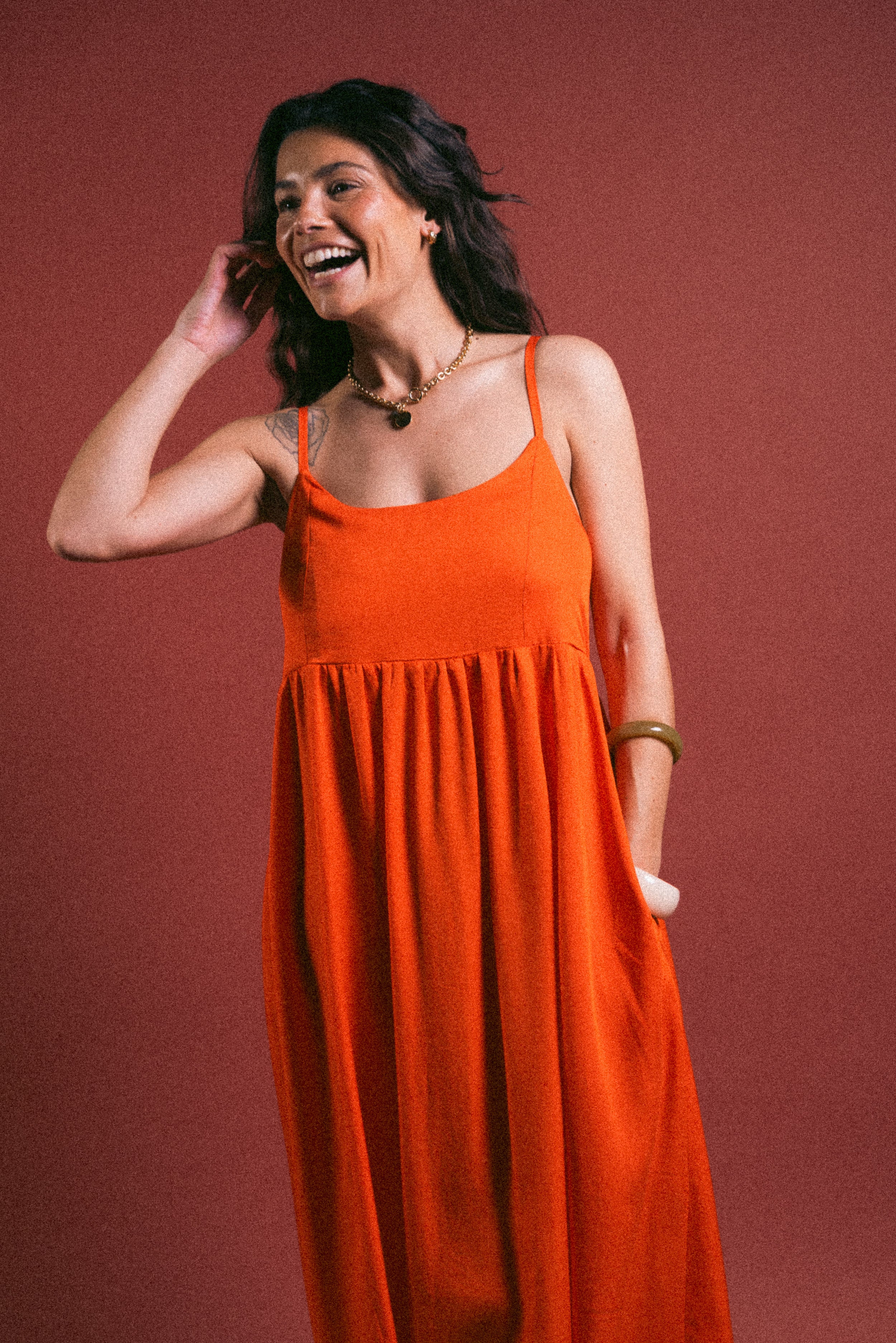 Robe bretelles Ava Spritz