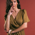 Robe drapée Jane Olive