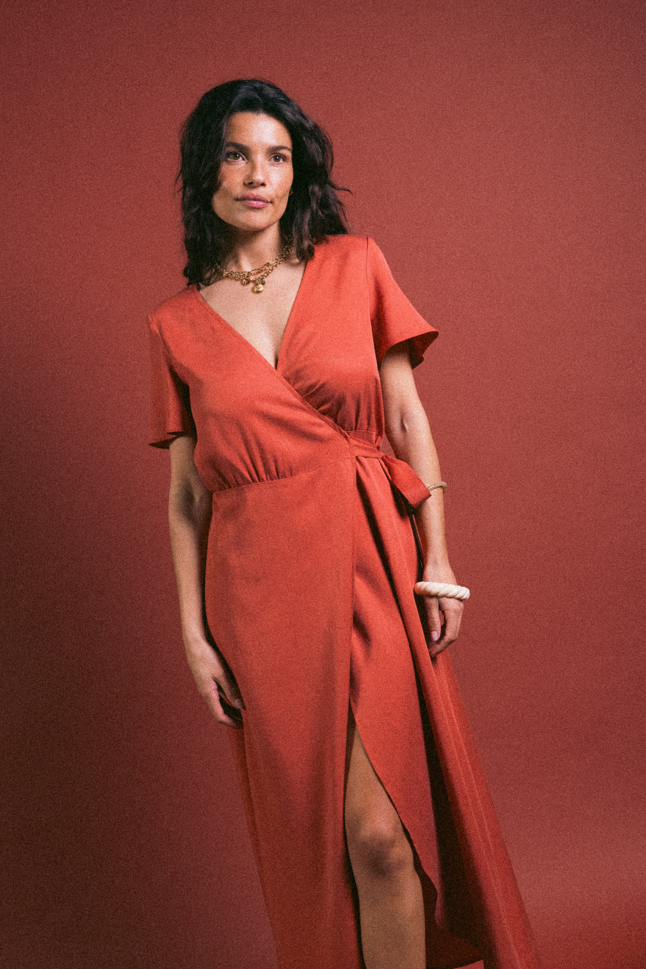 Robe portefeuille Blush