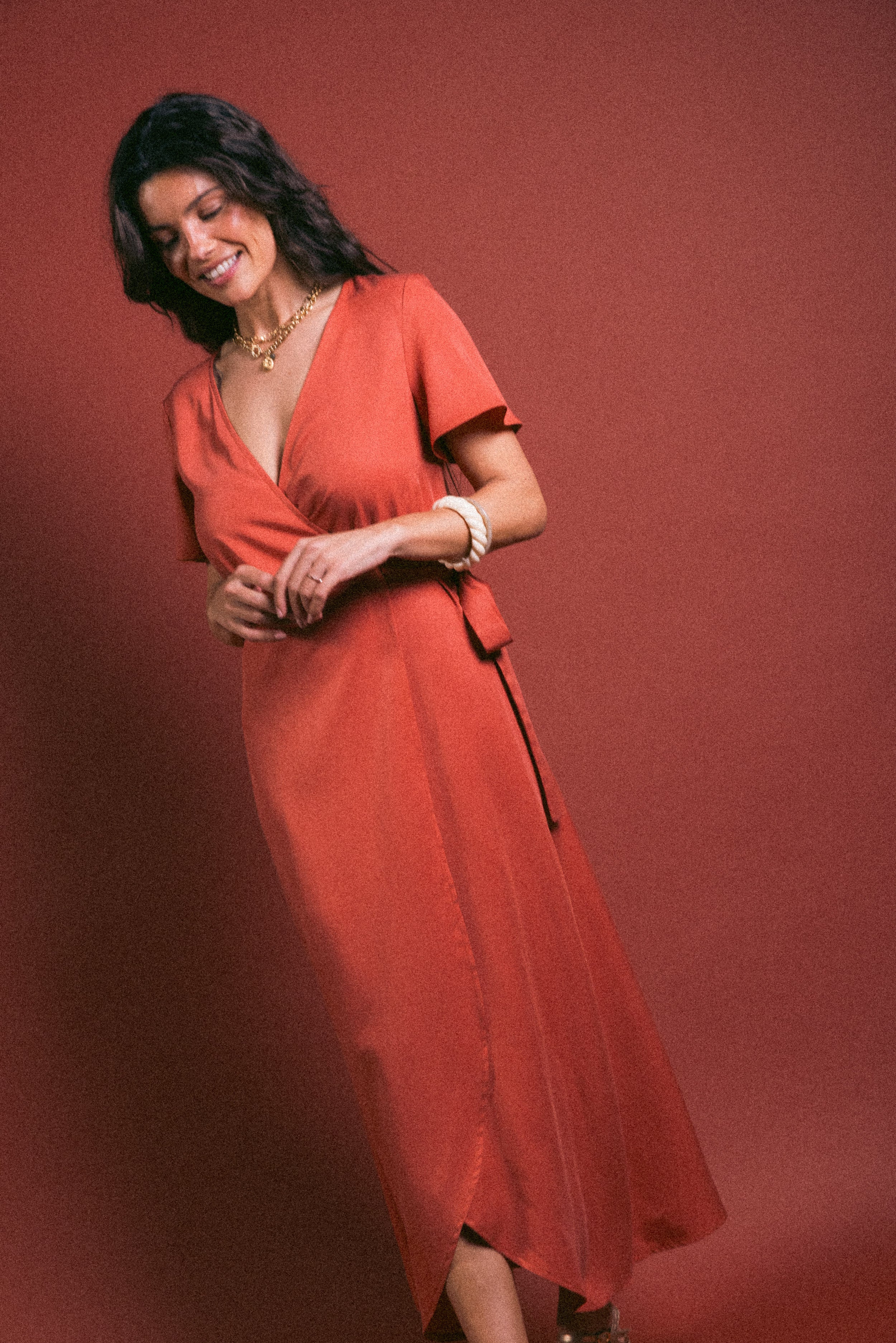 Robe portefeuille Blush