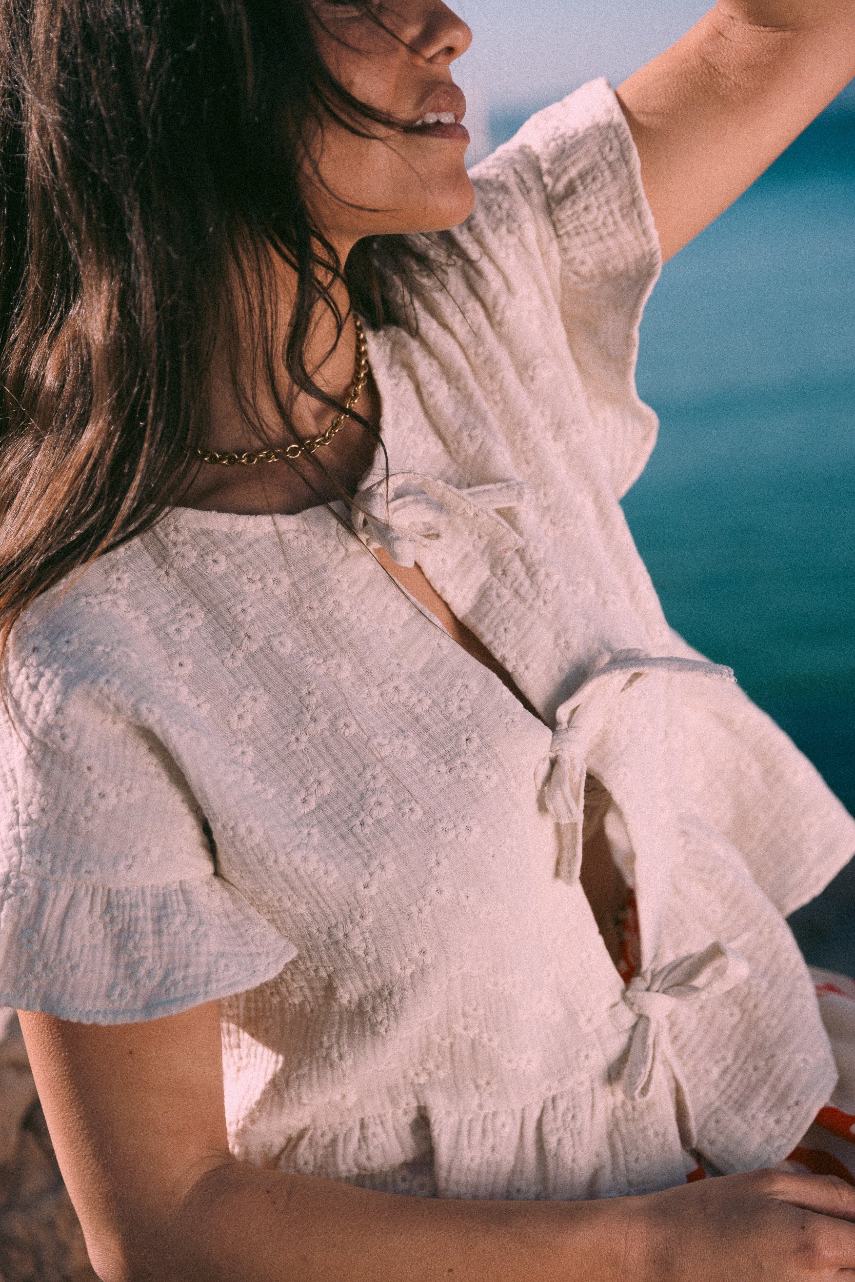 Blouse à lacets Jeanne