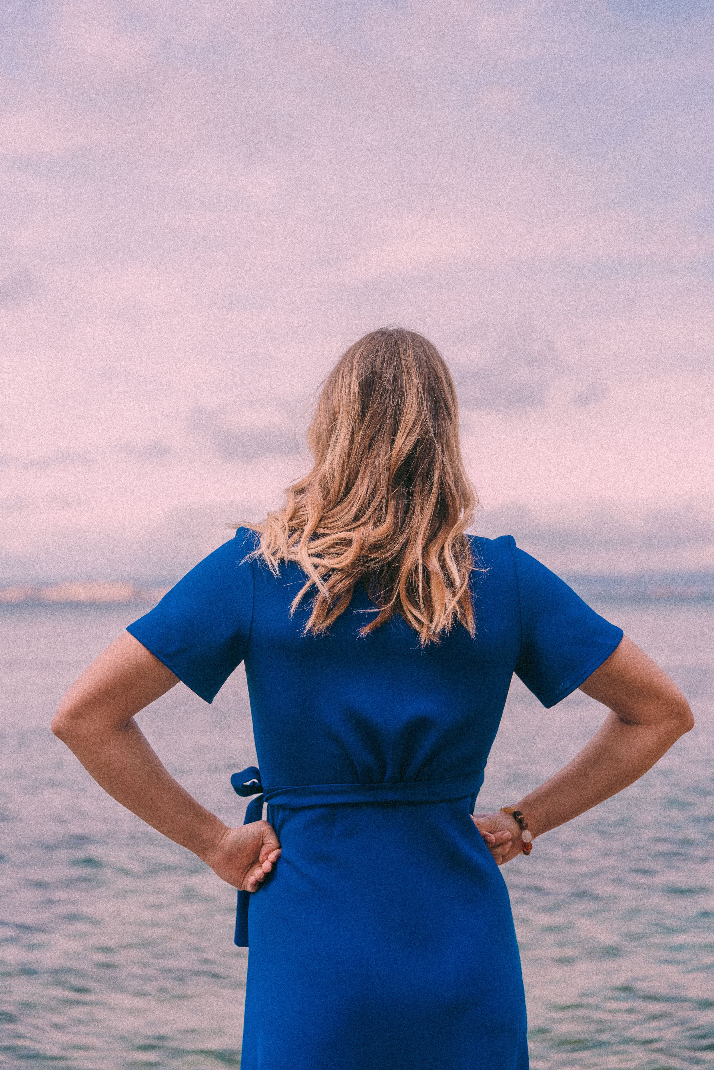 electric blue beach dress Cut Out Metallic Jersey Mini Dress in Electric Blue - 4 main image 0