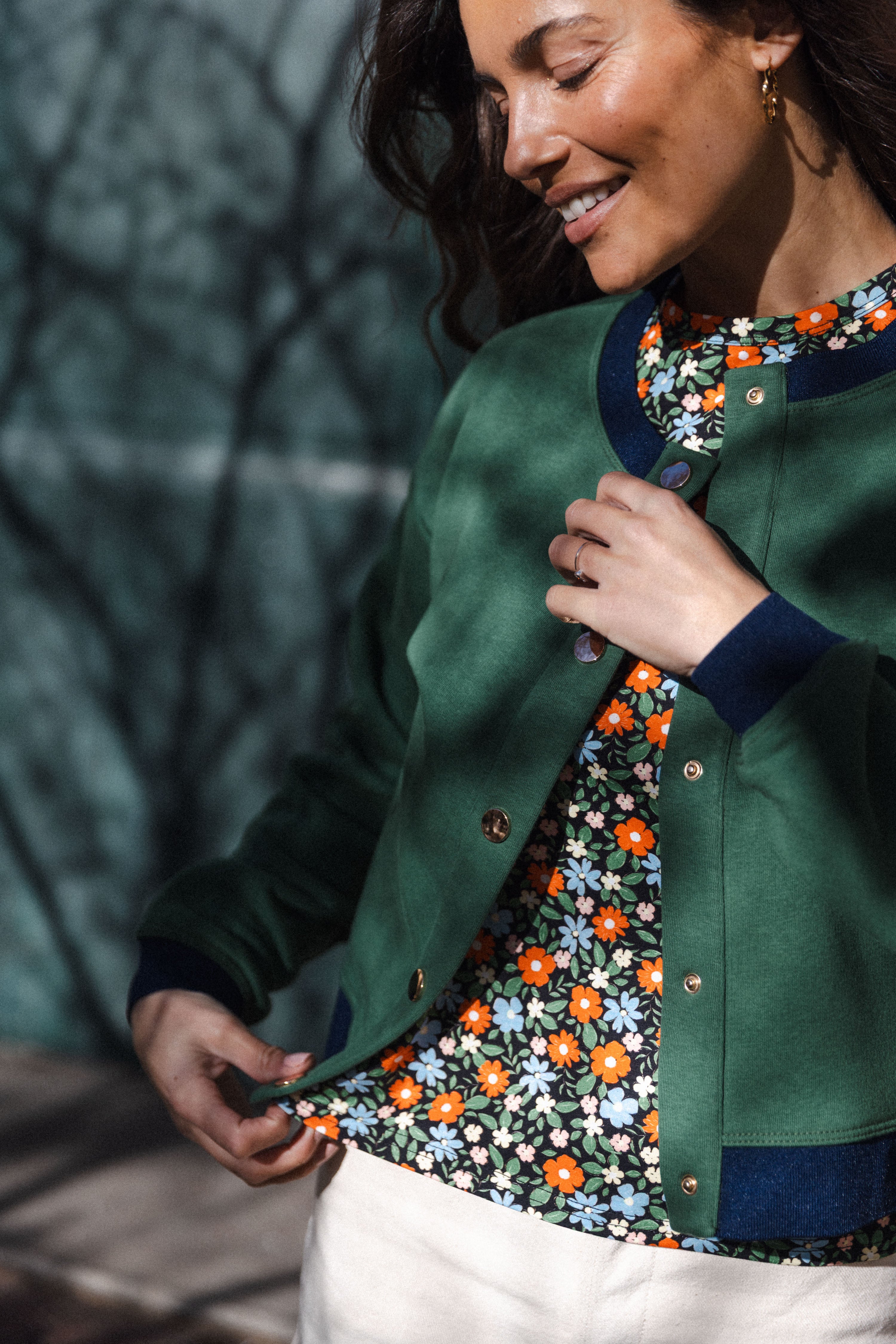 Cardigan Vert anglais